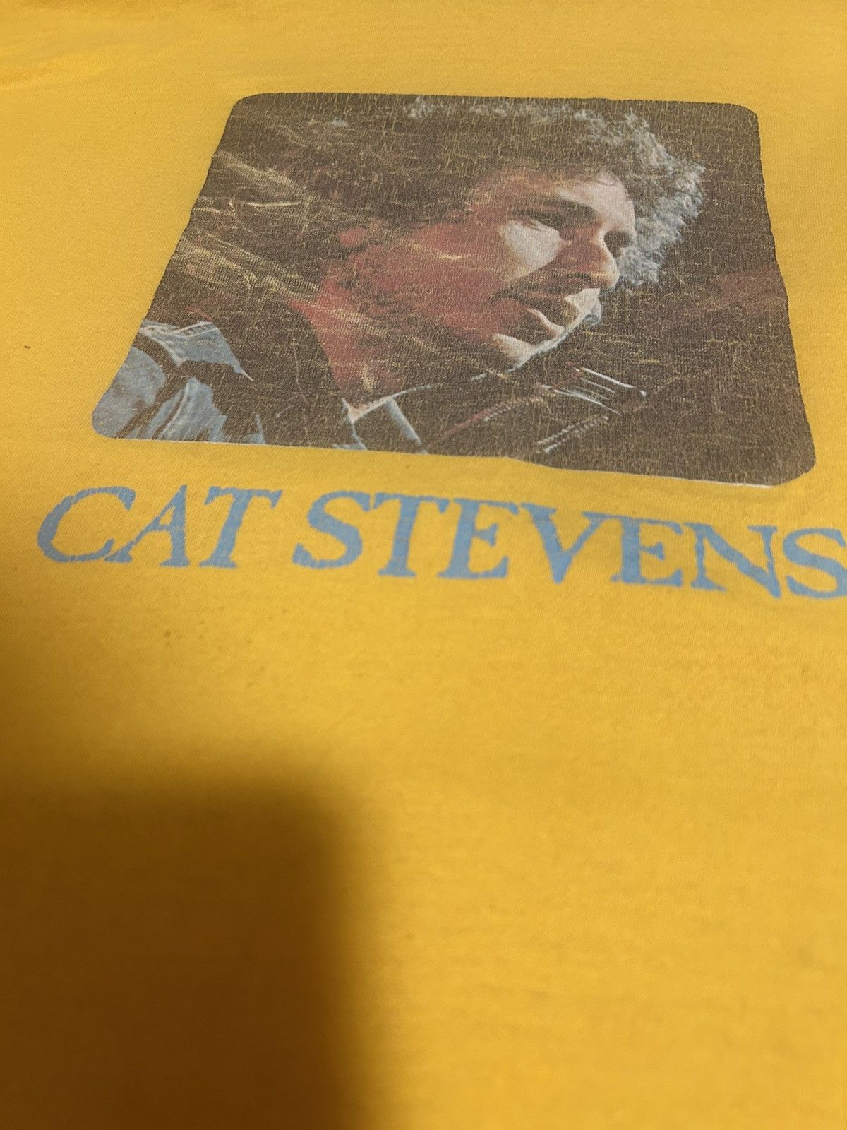 Vintage Vintage 1970s Bob Dylan / Cat Stevens T Shirt Size US M / EU 48-50 / 2 - 3 Thumbnail