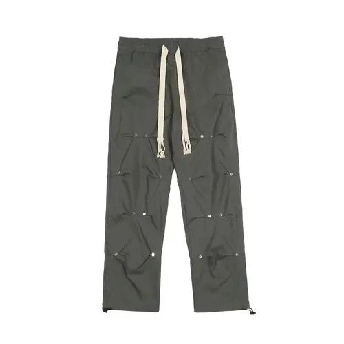 Jean Grey 3D Button Leg Pleat Nylon Pants Size US 32 / EU 48 - 4 Thumbnail