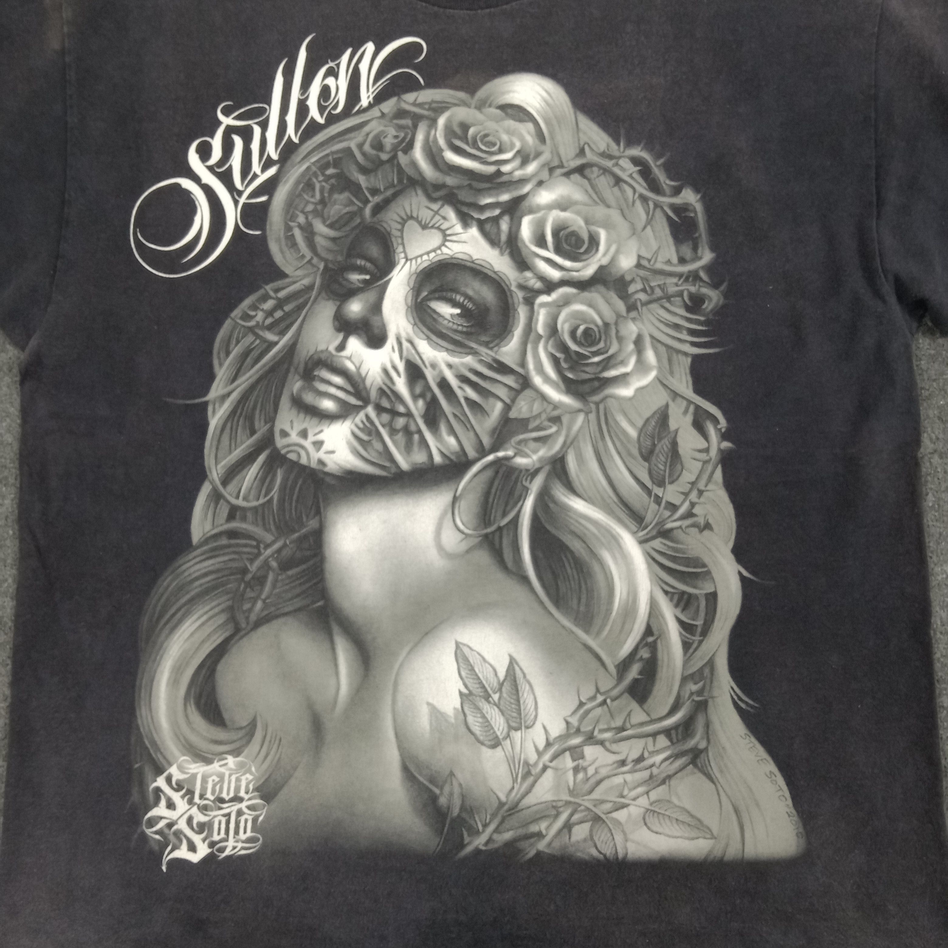 Vintage Sullen Art X Steeve Soto Horror Style Tshirt Size US XL / EU 56 / 4 - 2 Thumbnail