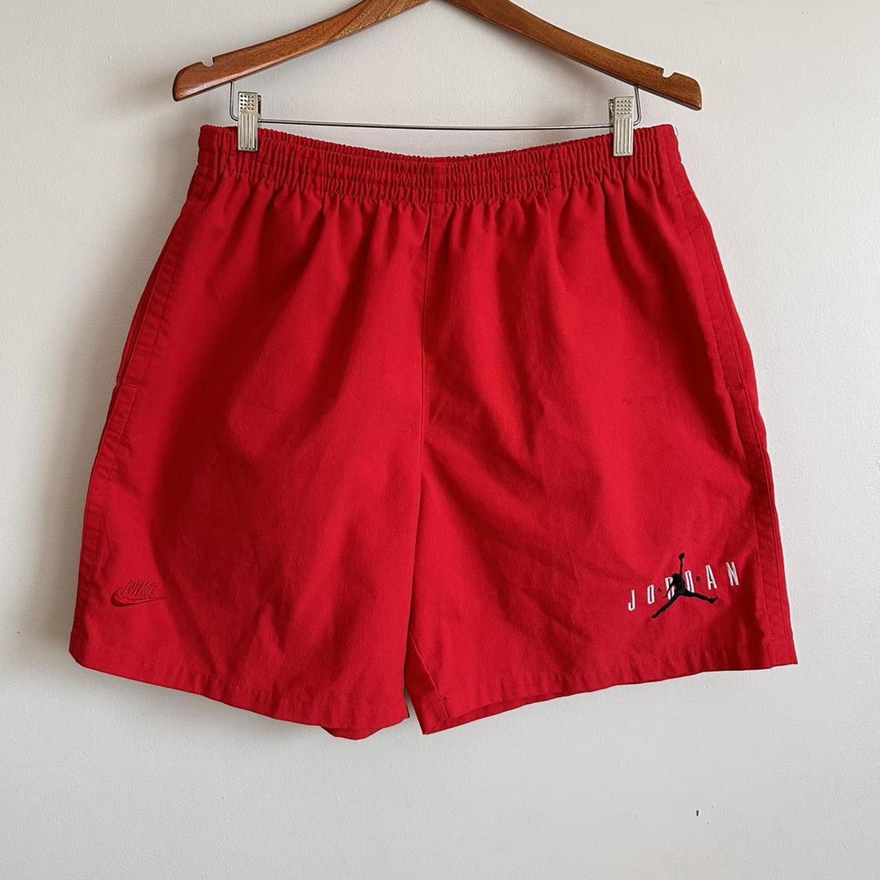 image of Made In USA x Nike Vintage Nike Air Jordan Shorts in Red, Men's (Size 35)