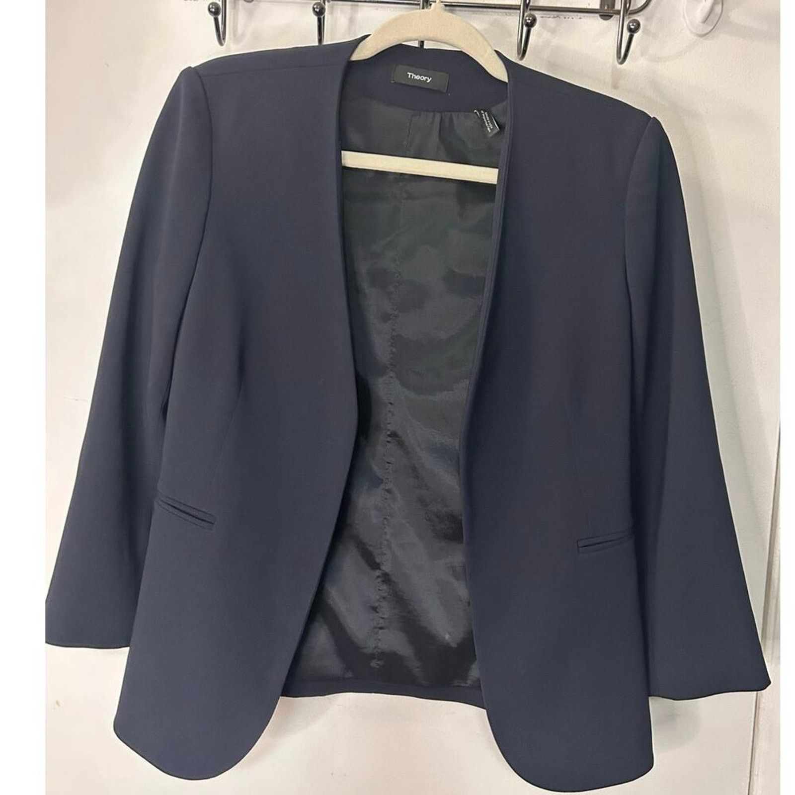 Theory Theory- women’s open front wool blazer-Sz 6 Size M / US 6-8 / IT 42-44 - 3 Thumbnail