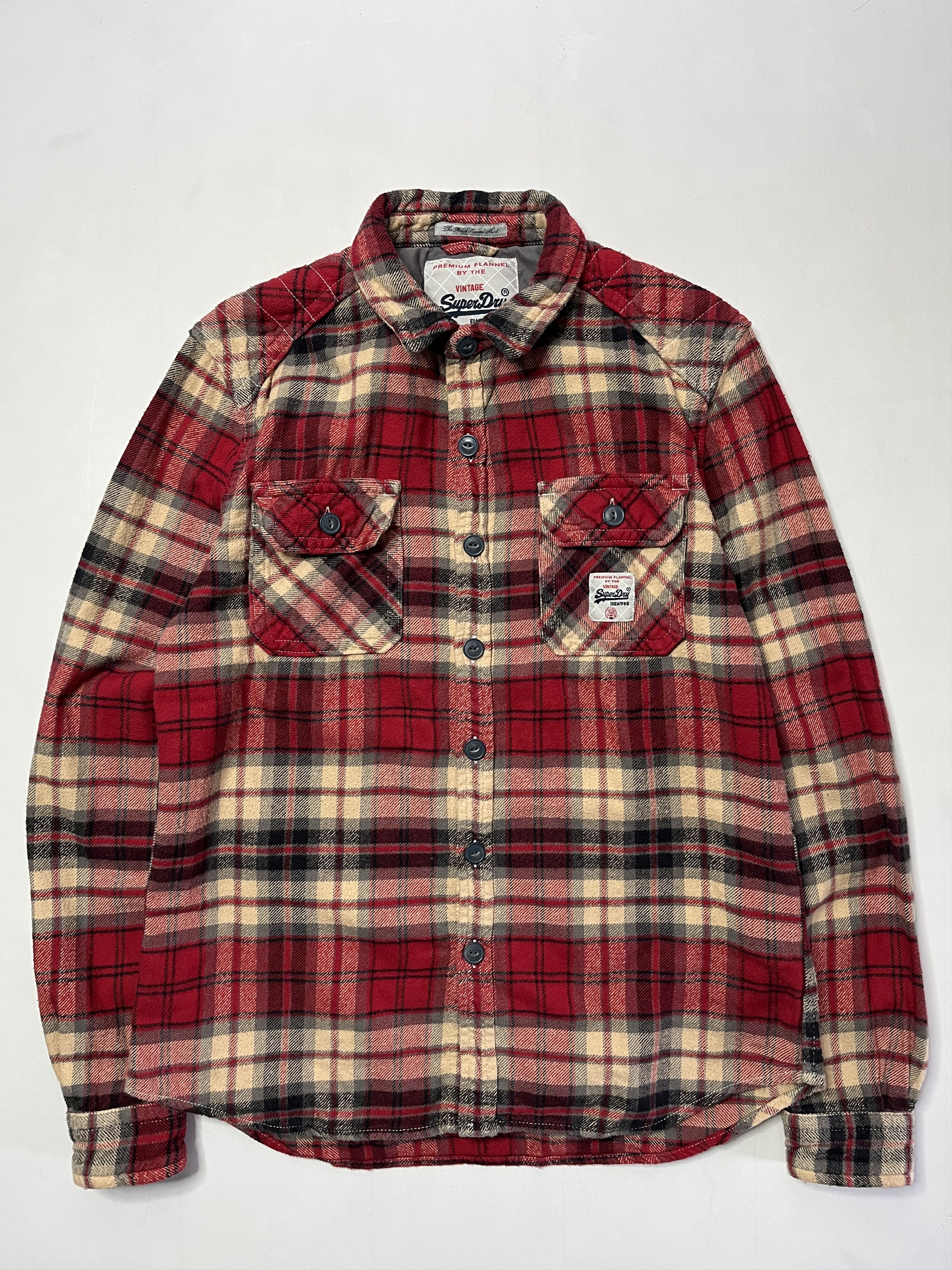 Flannel × Superdry Superdry Premium Flannel by vintage shirt button up Size US L / EU 52-54 / 3 - 1 Thumbnail