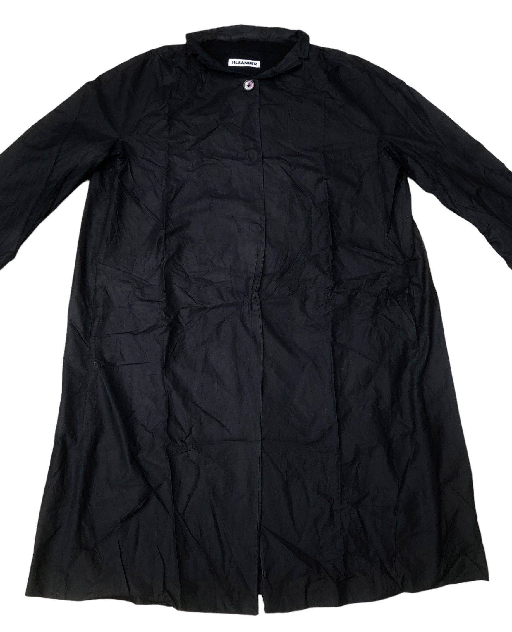 Jil Sander JIL SANDER Waxed Long Rain Coat Luxury Designer Jacket Size XS / US 0-2 / IT 36-38 - 2 Thumbnail