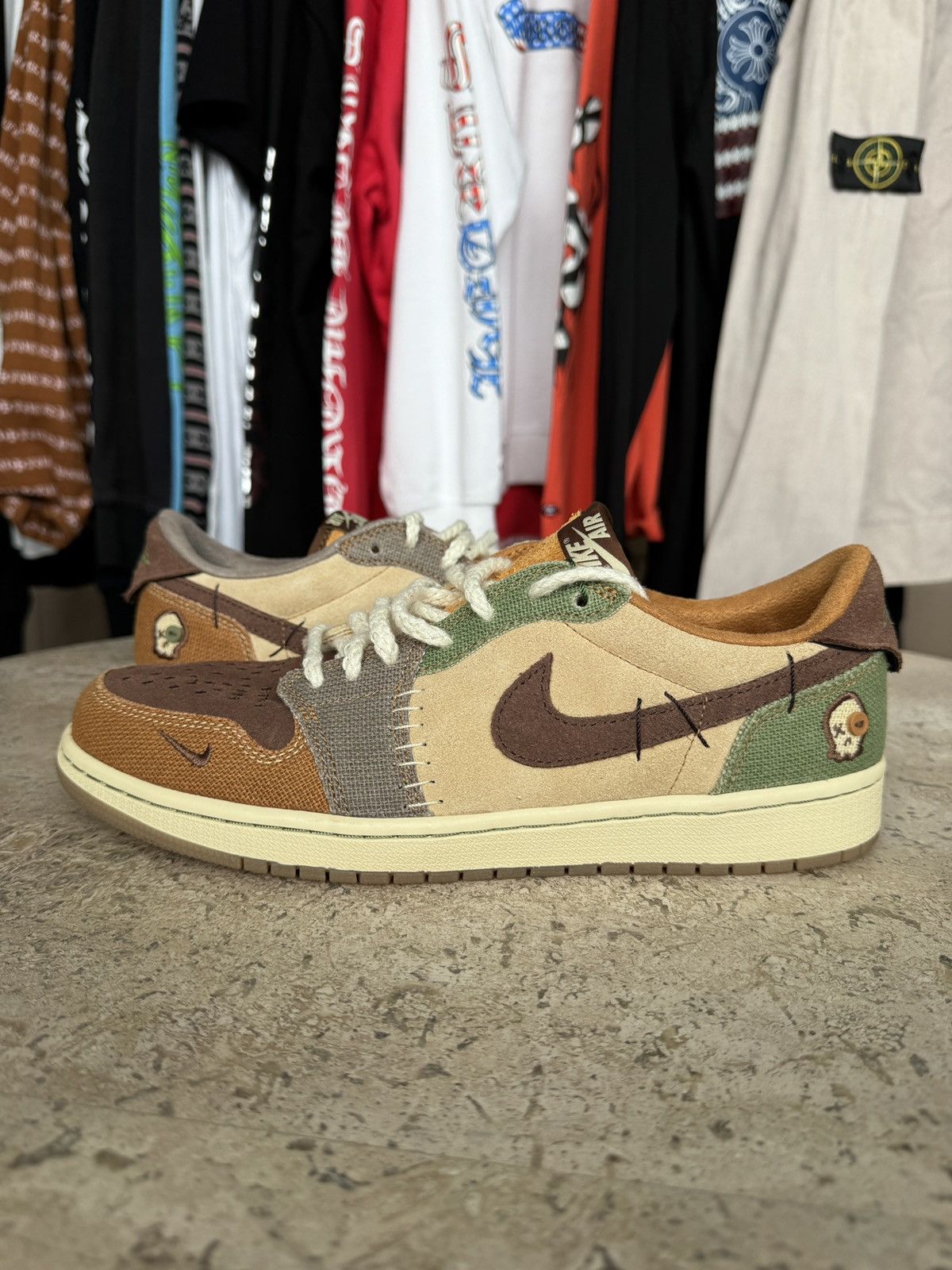Jordan Brand Jordan 1 Retro Low OG Zion Williamson Voodoo Size US 10.5 / EU 43-44 - 2 Thumbnail