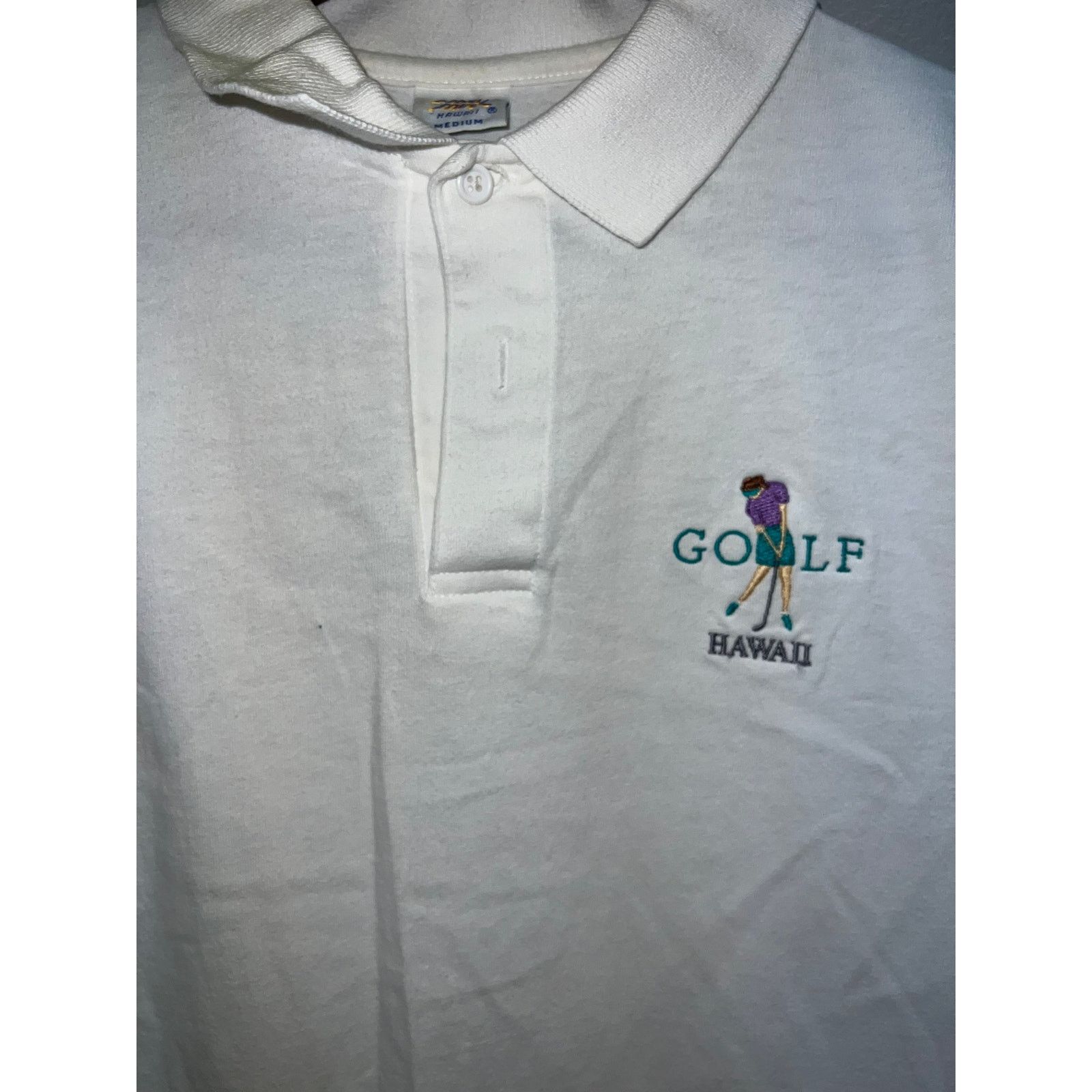 Vintage Vintage Crazy Shirts Golf Polo Shirt Golfing Top 90s VTG M Size US M / EU 48-50 / 2 - 3 Thumbnail