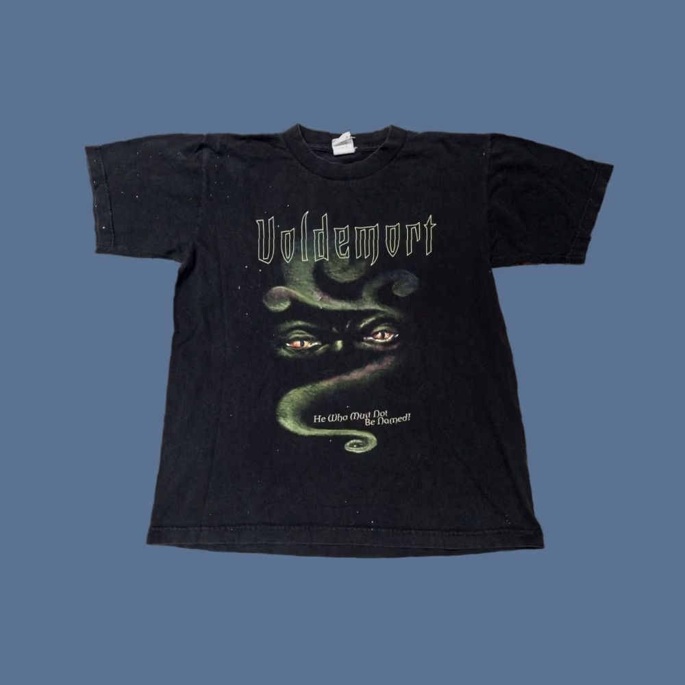Vintage VINTAGE Harry Potter TV Cartoon Movie Shirt M Warner Bros Black Retro Mens T-Shirt Voldemort 2000 Size US M / EU 48-50 / 2 - 1 Thumbnail