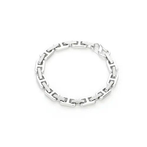 Jewelry Silver Link Chain Bracelet, Chunky Chain Bracelet Size ONE SIZE - 5 Thumbnail