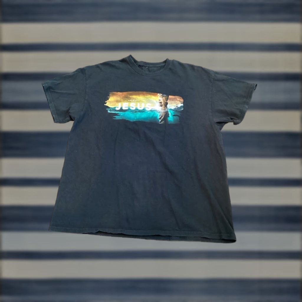 Vintage VINTAGE Jesus Movie Graphic Shirt XL Men Black Cotton 2020 Movie Theme Jesus Print T-Shirt Mens XL Cut Tag Size US XL / EU 56 / 4 - 1 Thumbnail