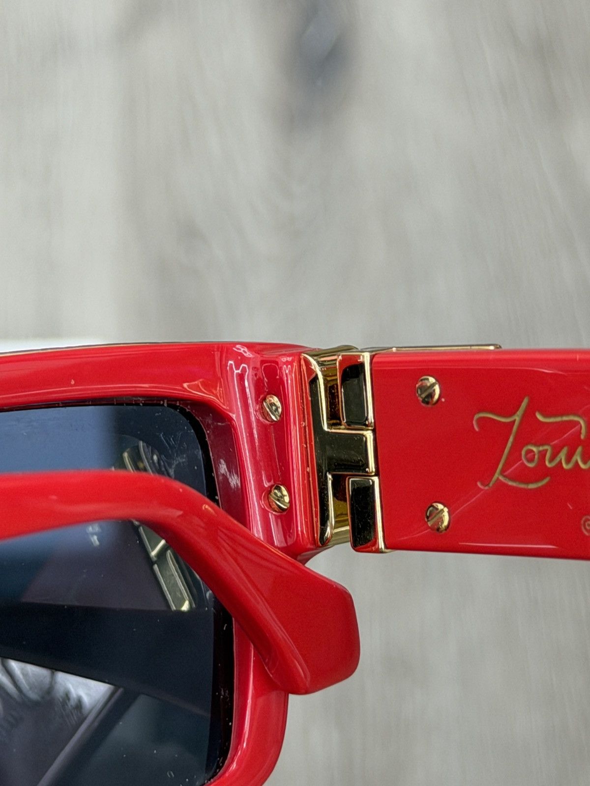 Louis Vuitton Louis Vuitton 1.1 Millionaires Sunglasses Red Z1599W Size ONE SIZE - 10 Thumbnail