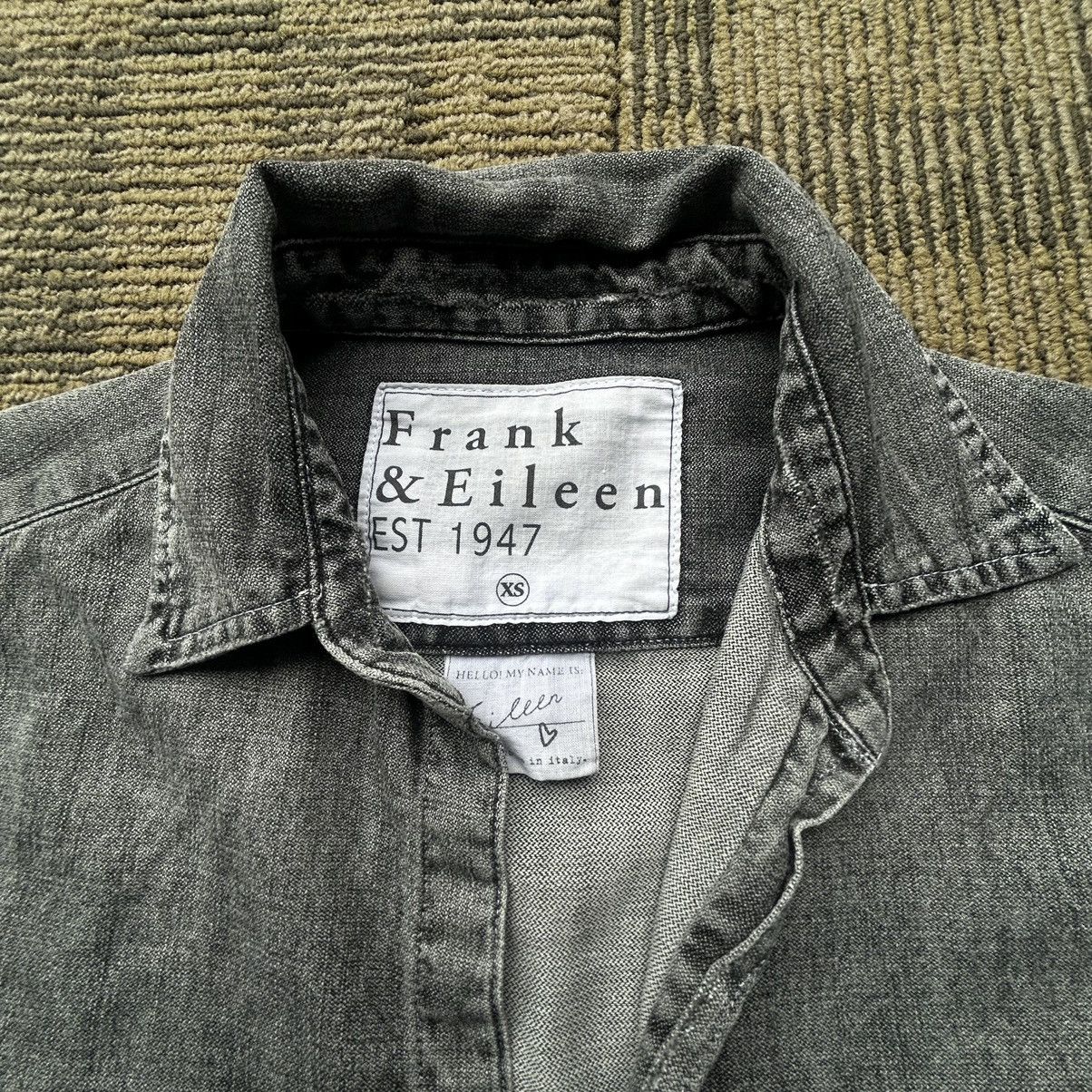 Frank & Eileen Frank & Eileen Stonewashed Grey Distressed Denim Shirt Size XS / US 0-2 / IT 36-38 - 2 Thumbnail