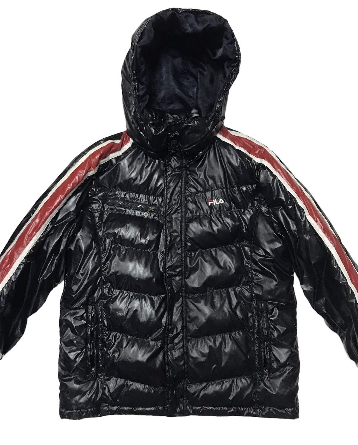 Fila STEAL💥VTG Fila D Italia Down Puffer Shiny Jacket Unisex Size US M / EU 48-50 / 2 - 3 Thumbnail