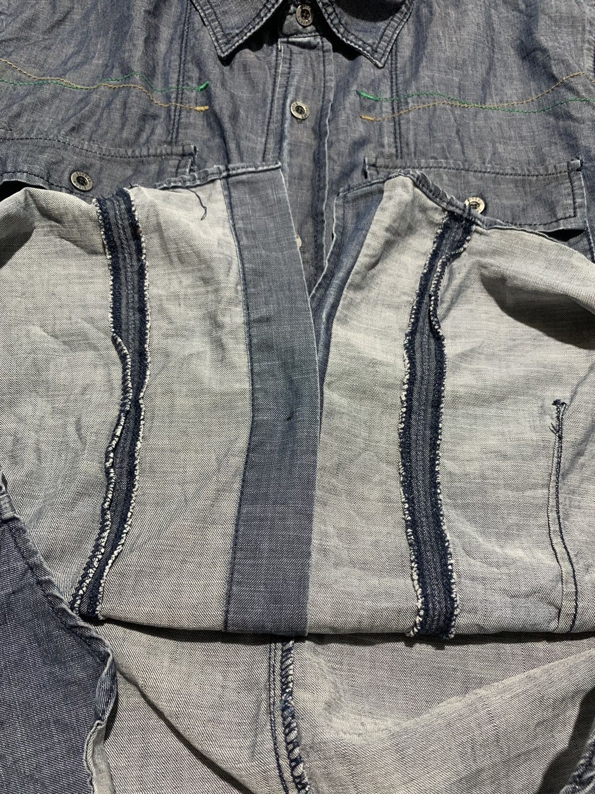 20471120 292513 STORM embroidery western denim shirt Size US L / EU 52-54 / 3 - 7 Thumbnail