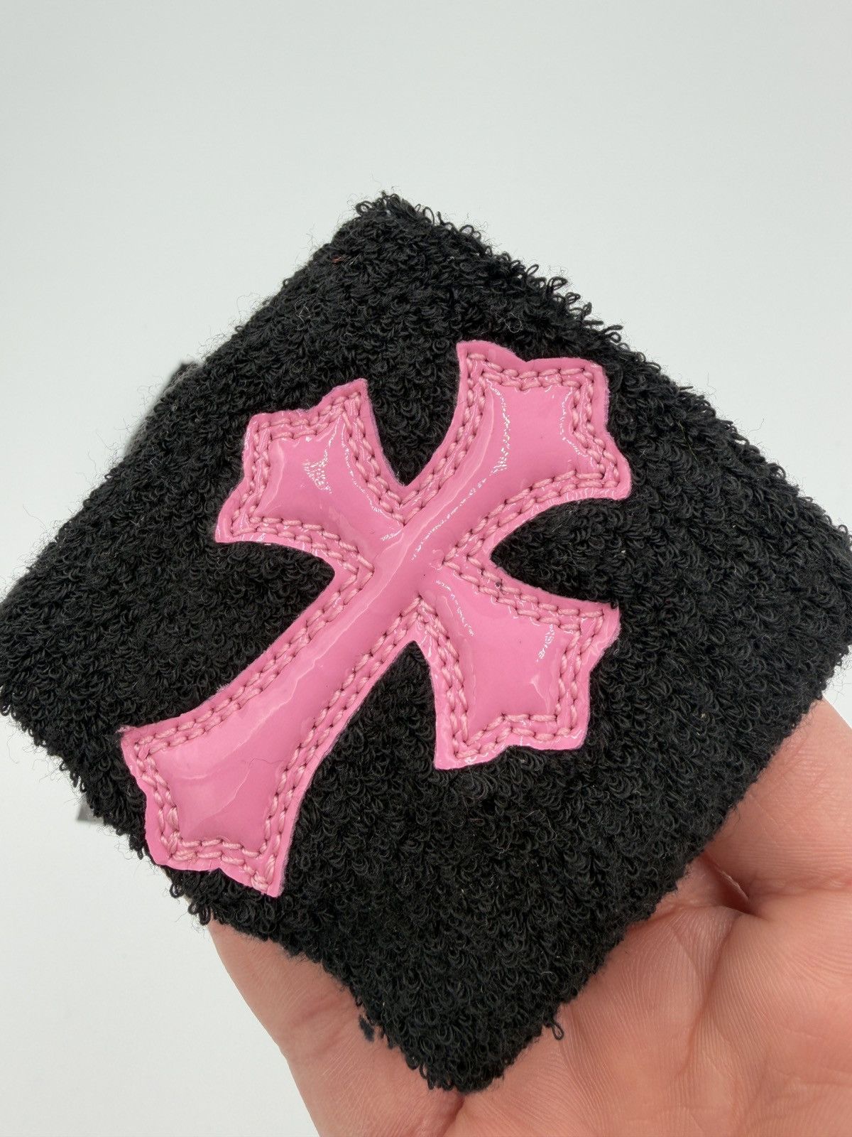 Chrome Hearts Chrome Hearts Pink Cemetery Cross Patch Sweatband (Set of 2) Size ONE SIZE - 2 Thumbnail