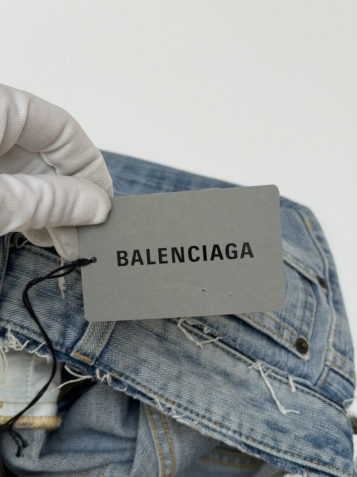 Balenciaga Balenciaga Low Waist Reworked WaistBand Denim Pants Size US 28 / EU 44 - 15 Thumbnail