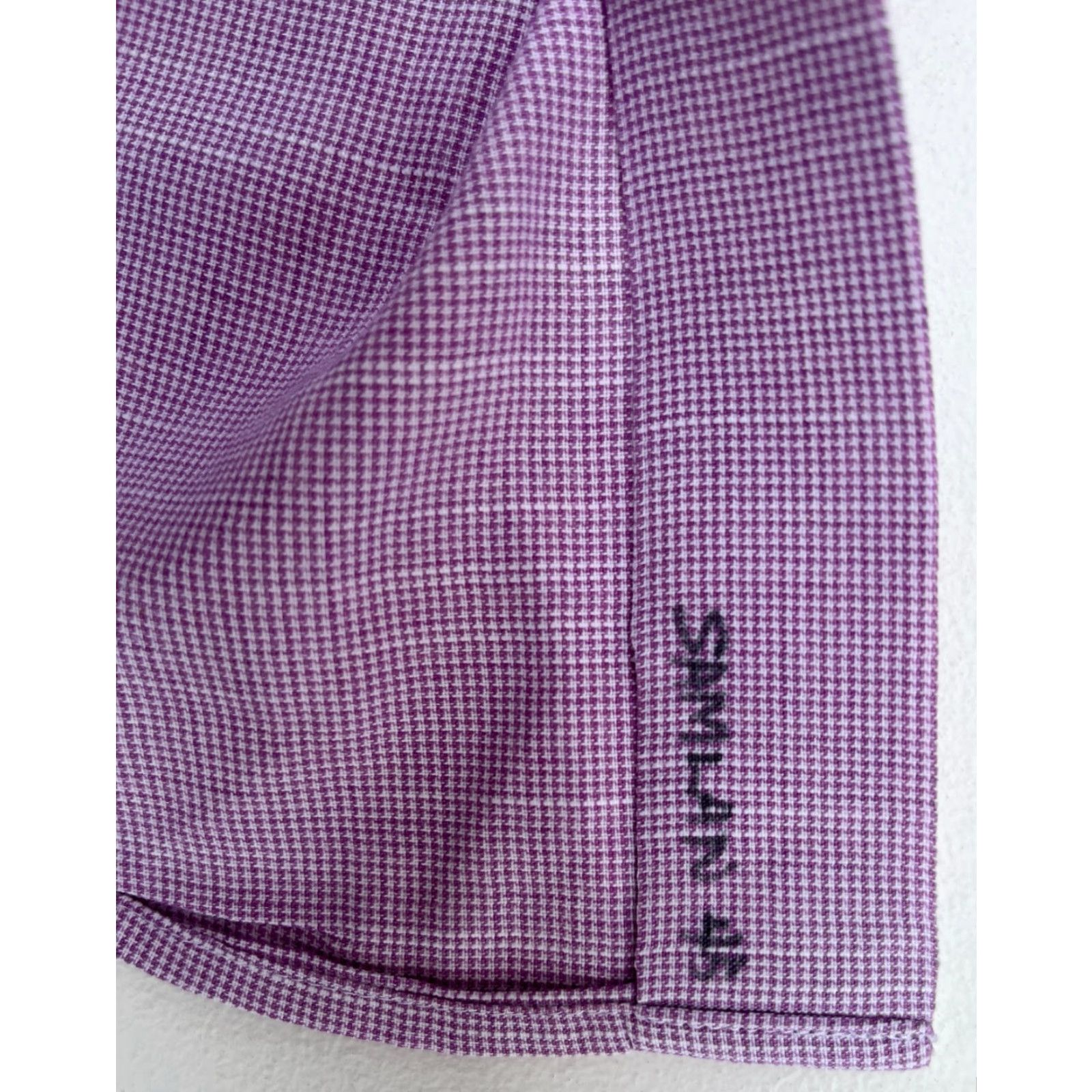 Peter Millar VINTAGE Peter Millar Button-Up Shirt Micro Check Mens M Purple Lilac Cotton Woven Long Sleeve Collared Button-Up 90s (if applicable) Mens Size US M / EU 48-50 / 2 - 5 Thumbnail