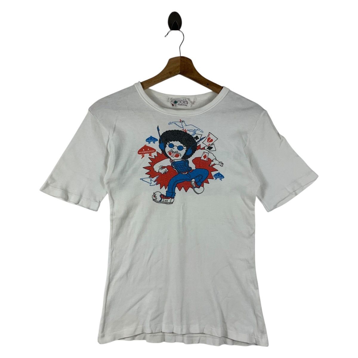 Band Tees Vintage 80s Mr. Boo Michael Hui Polydor Printed Tee Size XXS / US 00 / IT 34 - 1 Thumbnail