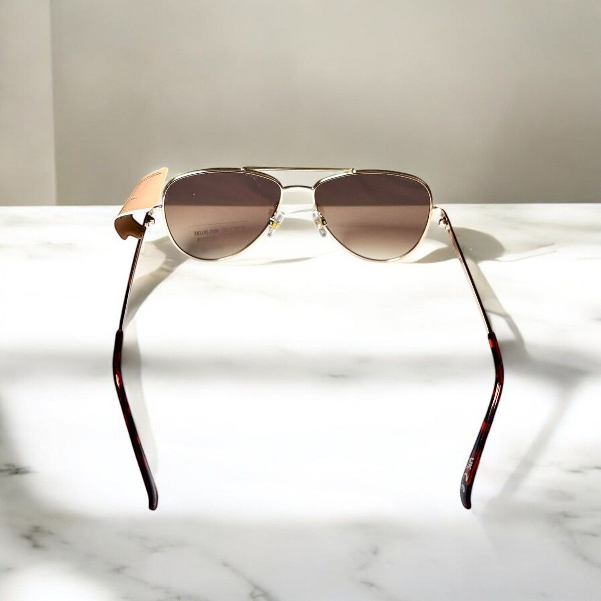 Frye Frye Women’s Aviator Ombré Gold Frame Sunglasses 100% UV Size ONE SIZE - 7 Thumbnail