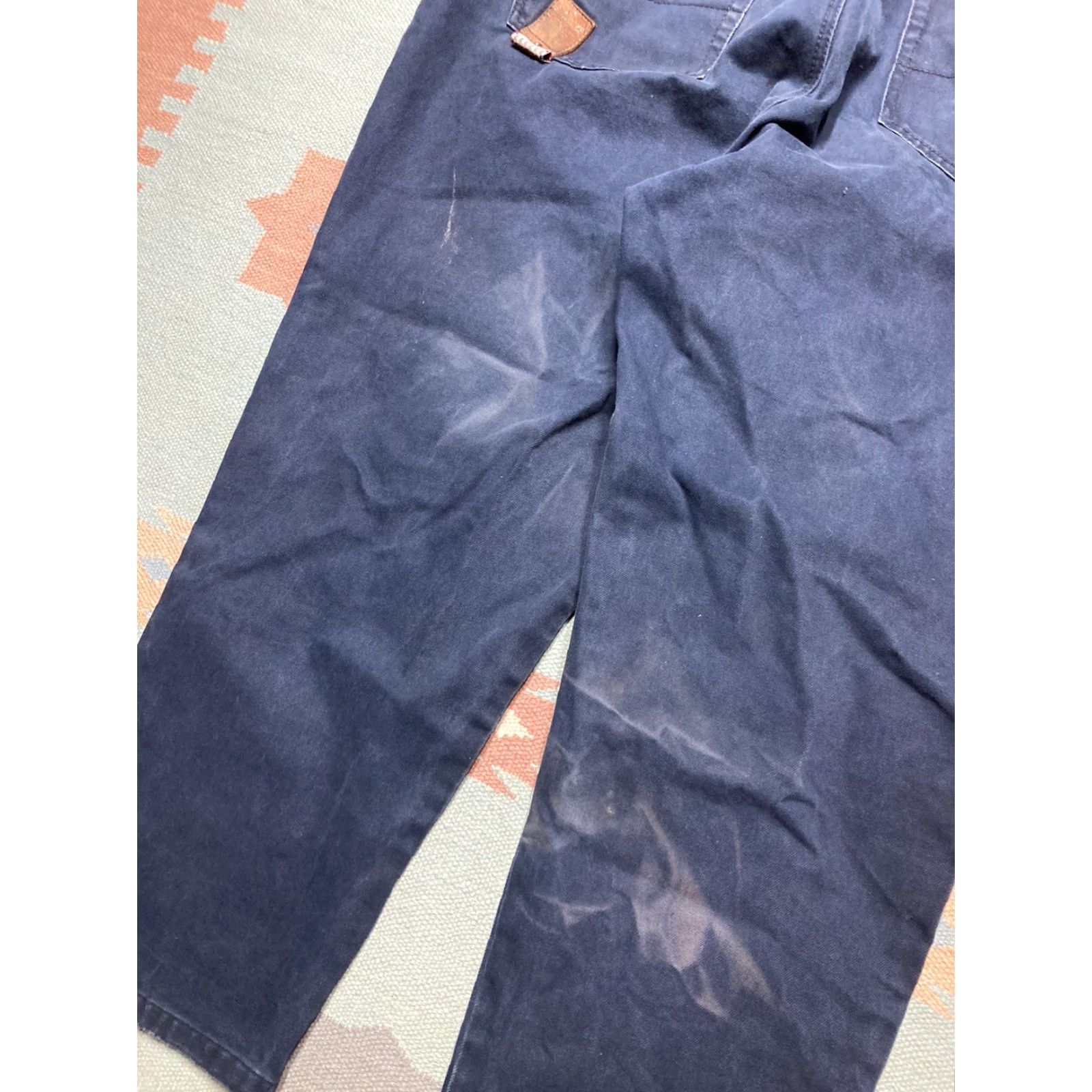 Akademiks VINTAGE Akademiks Jeans Baggy Wide-Leg Grunge Distressed Faded 44x29 Mens Jeans Wide-Leg Grunge 90s Skater Blue Size US 44 / EU 60 - 3 Thumbnail