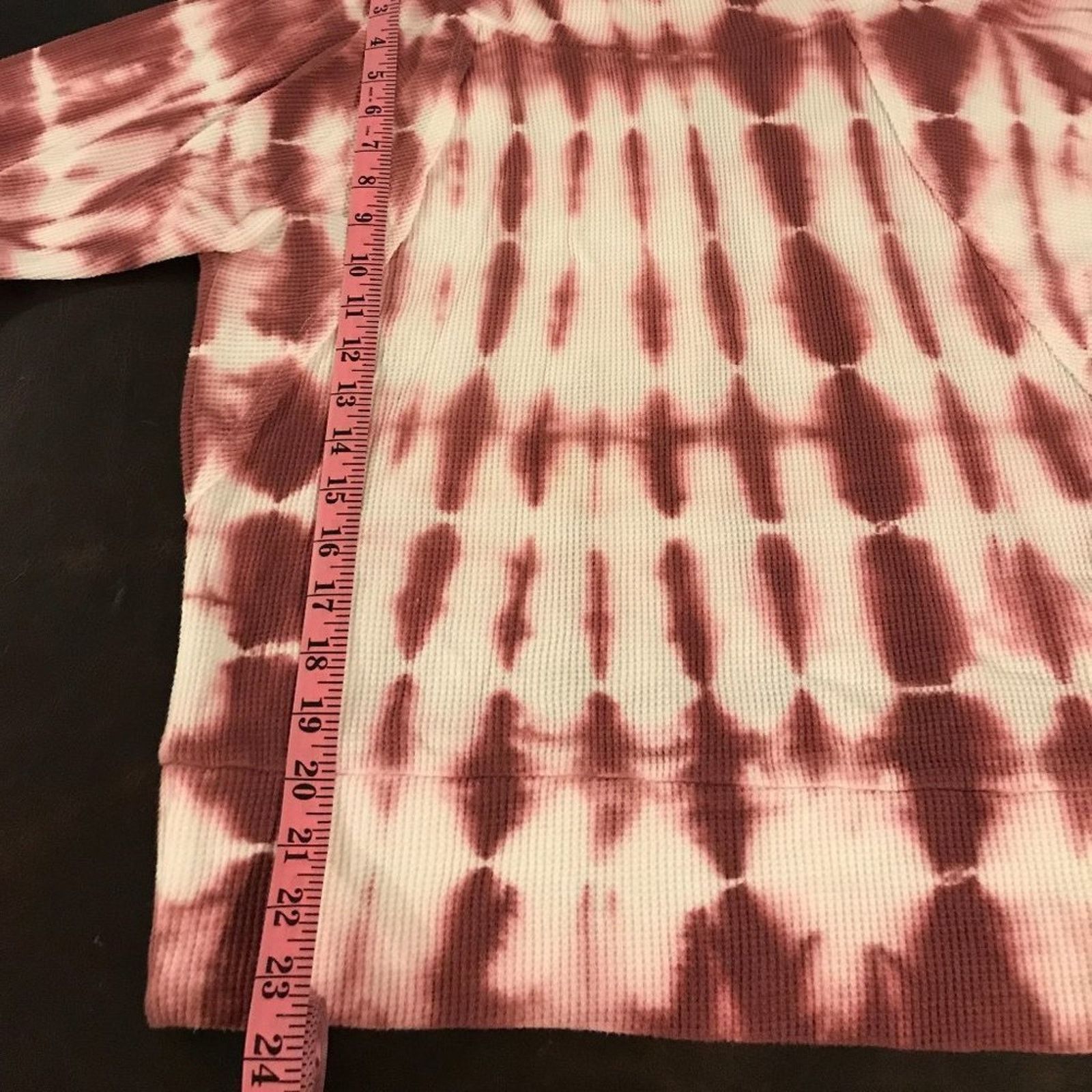 Anthropologie Anthropologie Pilcro Angie Mock Neck Tie Dye L/S Waffle Top Size M / US 6-8 / IT 42-44 - 7 Thumbnail