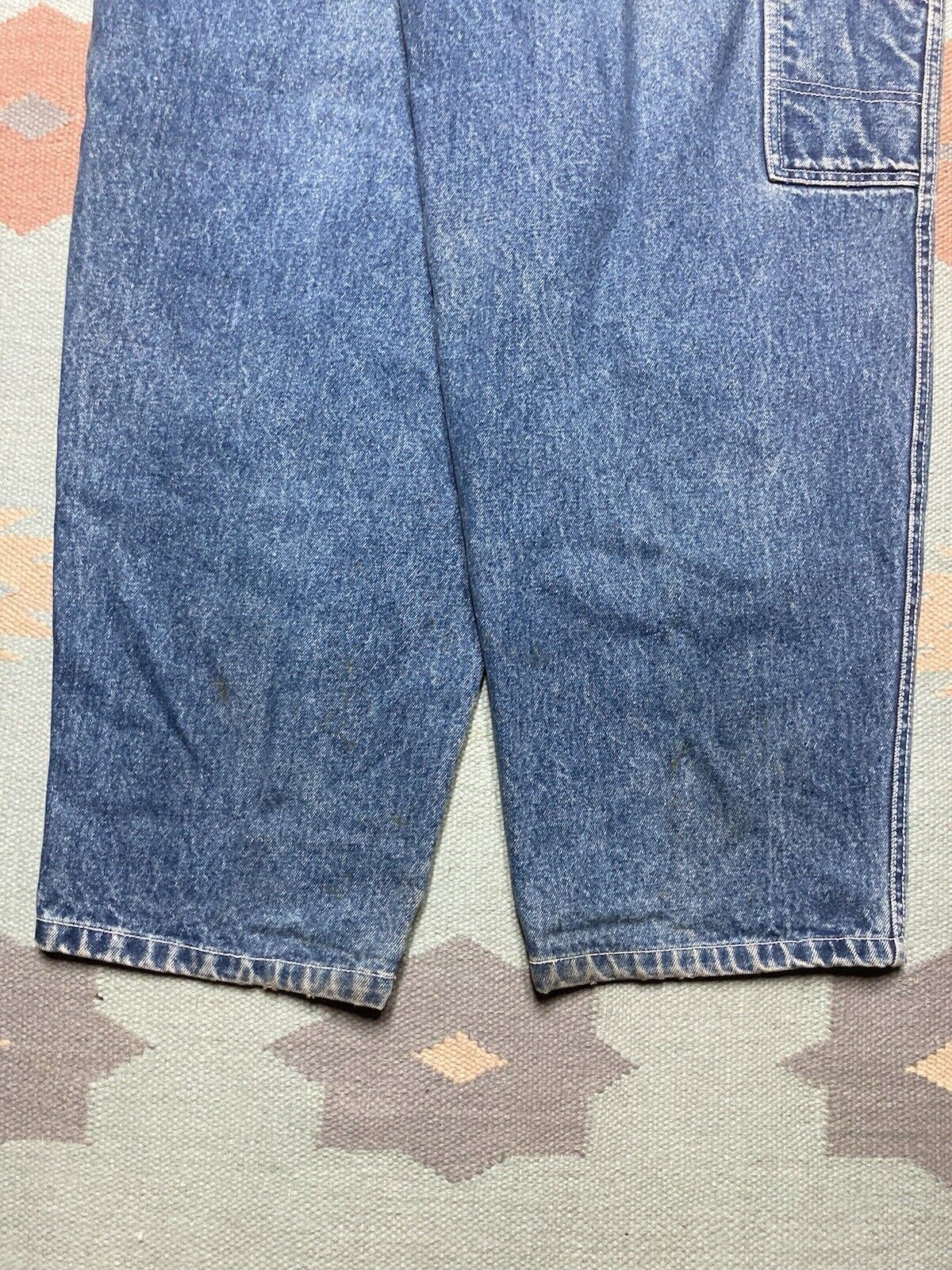 JNCO × Vintage 90s y2k baggy jeans carpenter graffiti skater faded 34x28 Size US 34 / EU 50 - 2 Thumbnail