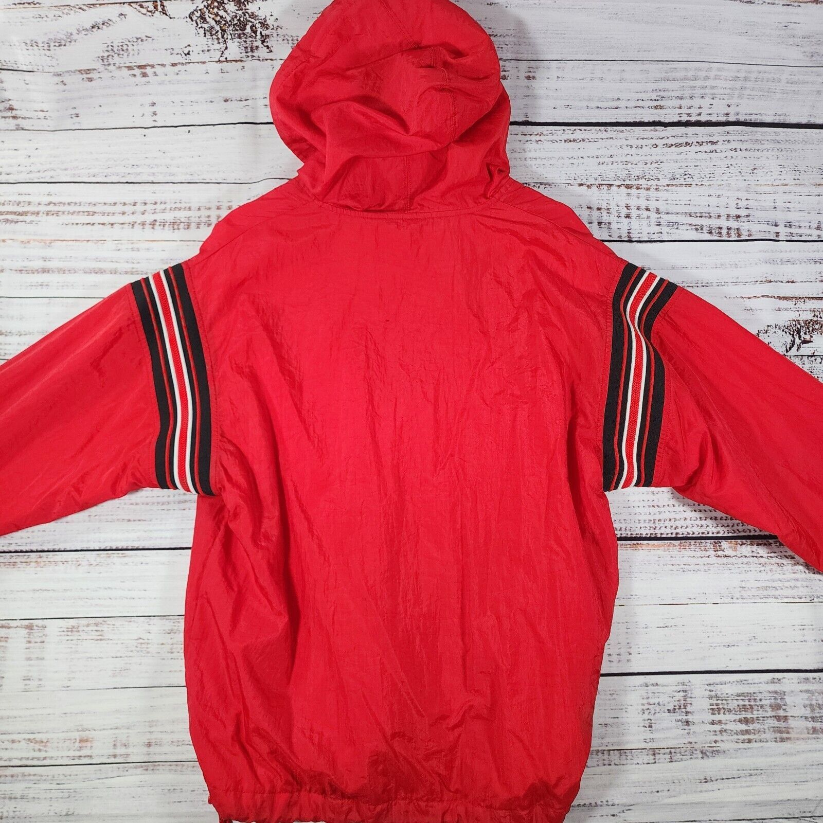 Champion VTG Champion Windbreaker Mens S Pullover Red With Black Size US S / EU 44-46 / 1 - 2 Thumbnail