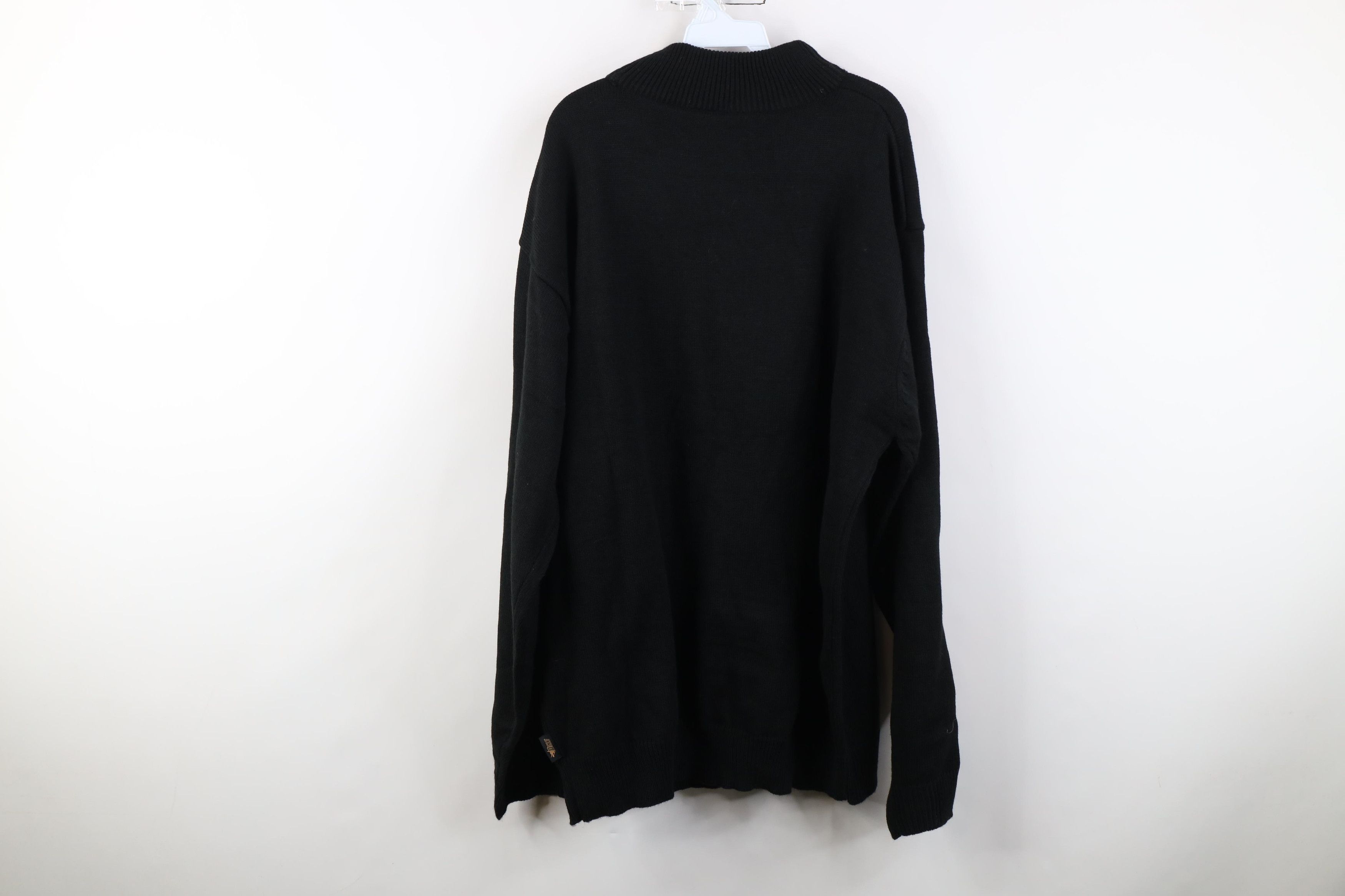 Vintage Deadstock Vintage 90s Y2K Streetwear Mock Neck Knit Sweater Size US XXL / EU 58 / 5 - 13 Thumbnail