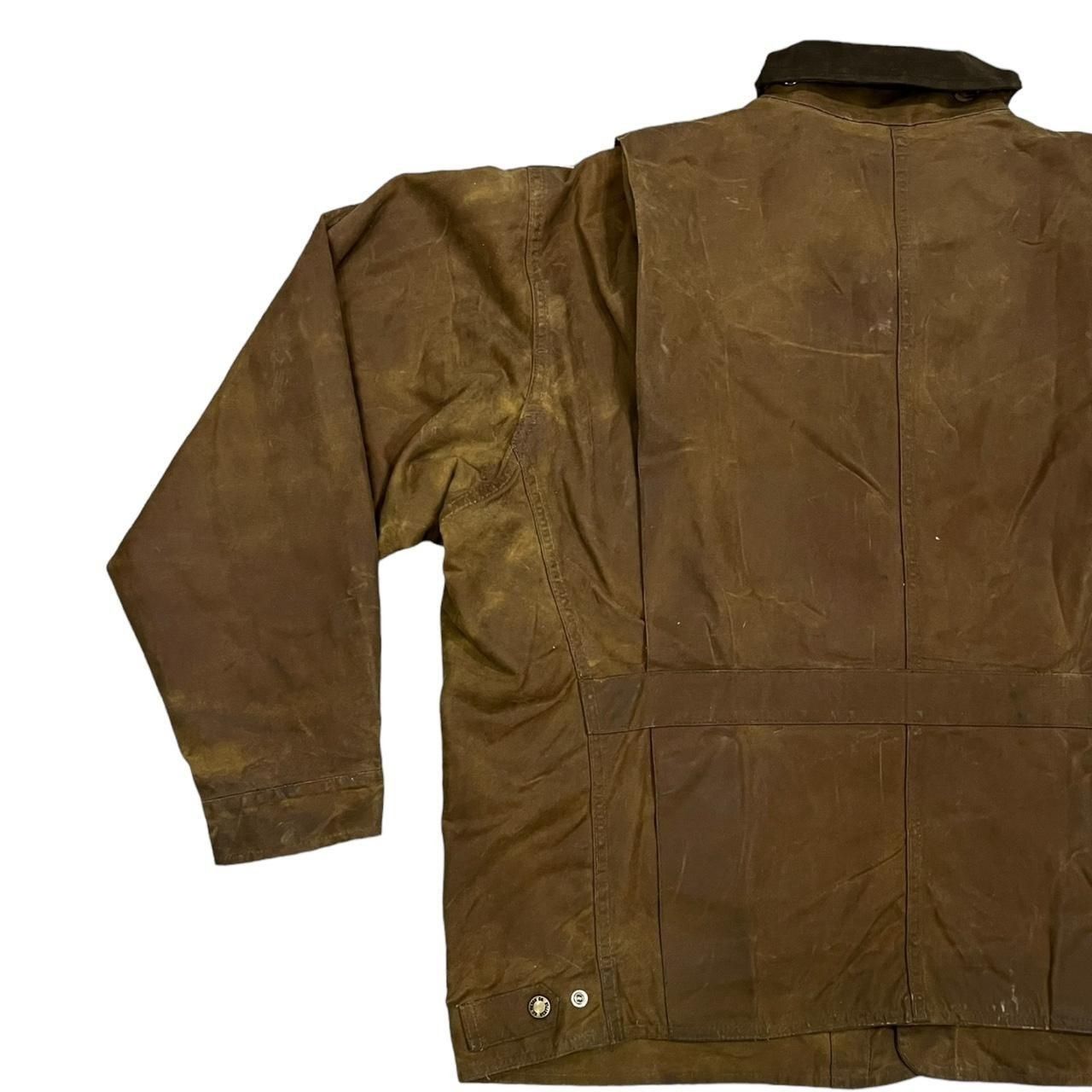 Filson Vintage Filson Tin Cloth Waxed Tan Work Jacket Size US XL / EU 56 / 4 - 6 Thumbnail