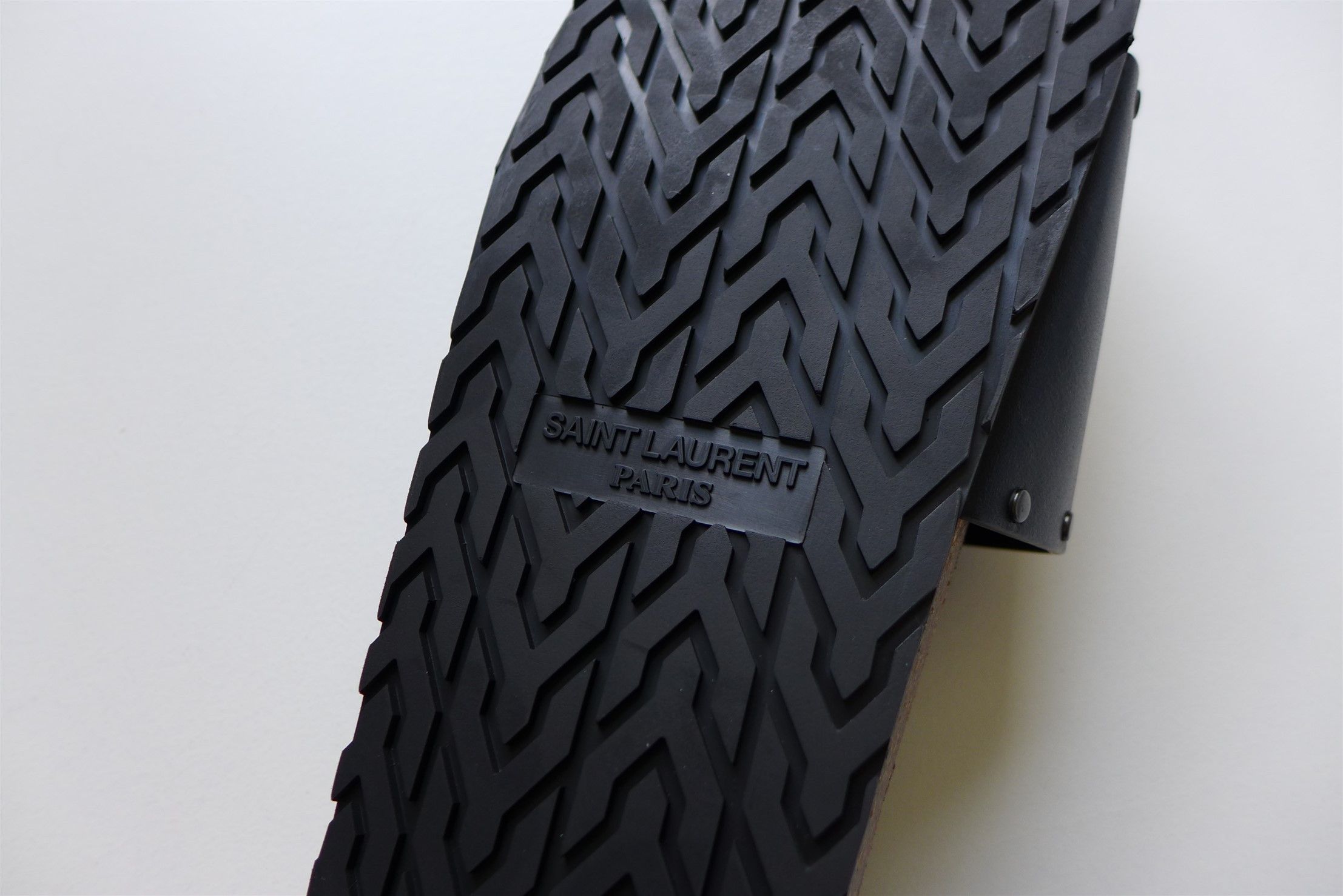 Saint Laurent Paris Saint Laurent Jimmy Logo Stud Slides Sandal - Black Leather Size US 9 / EU 42 - 17 Thumbnail