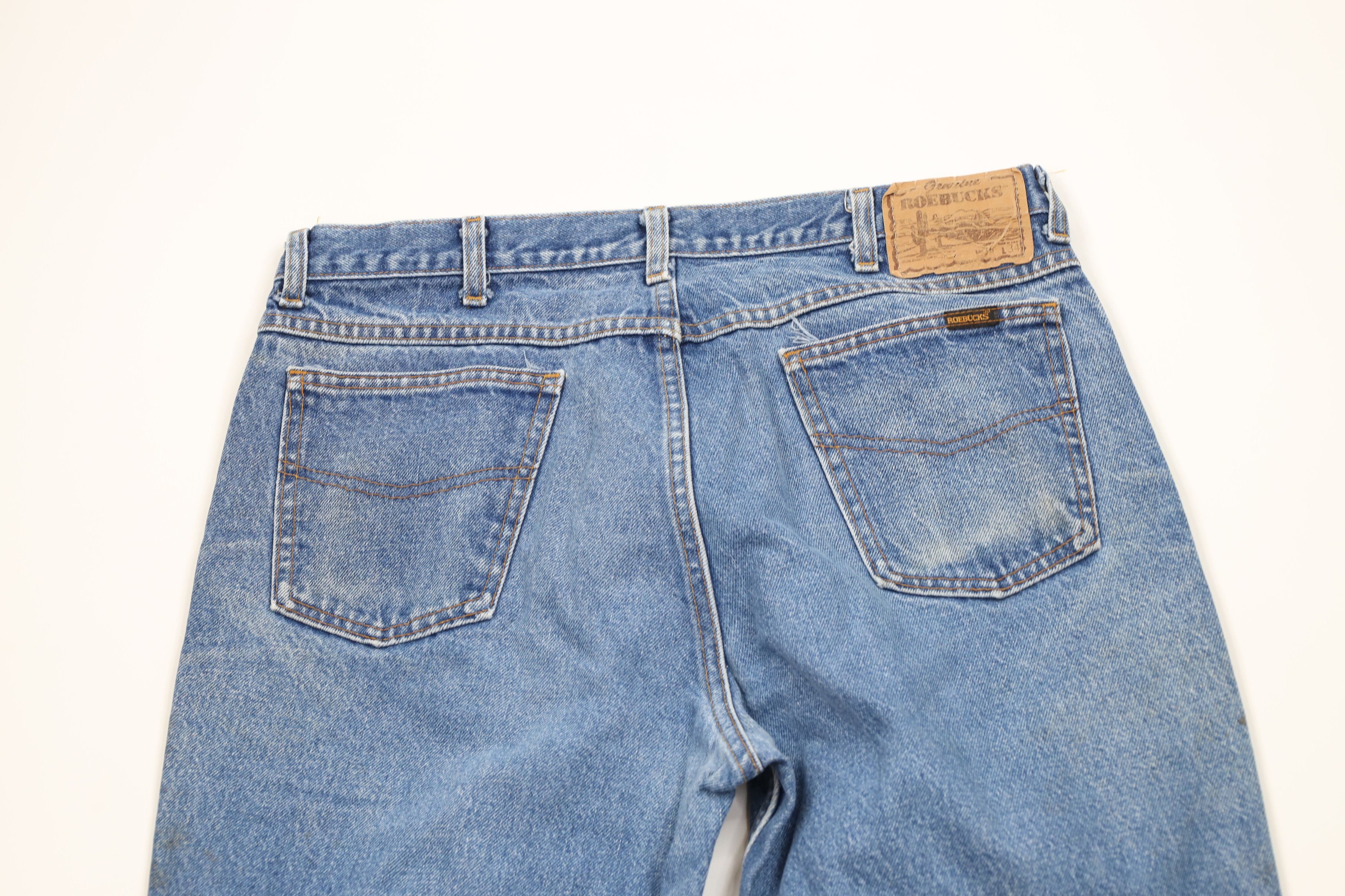 Vintage Vintage 70s Streetwear Flared Wide Leg Denim Jeans Blue USA Size US 34 / EU 50 - 12 Thumbnail