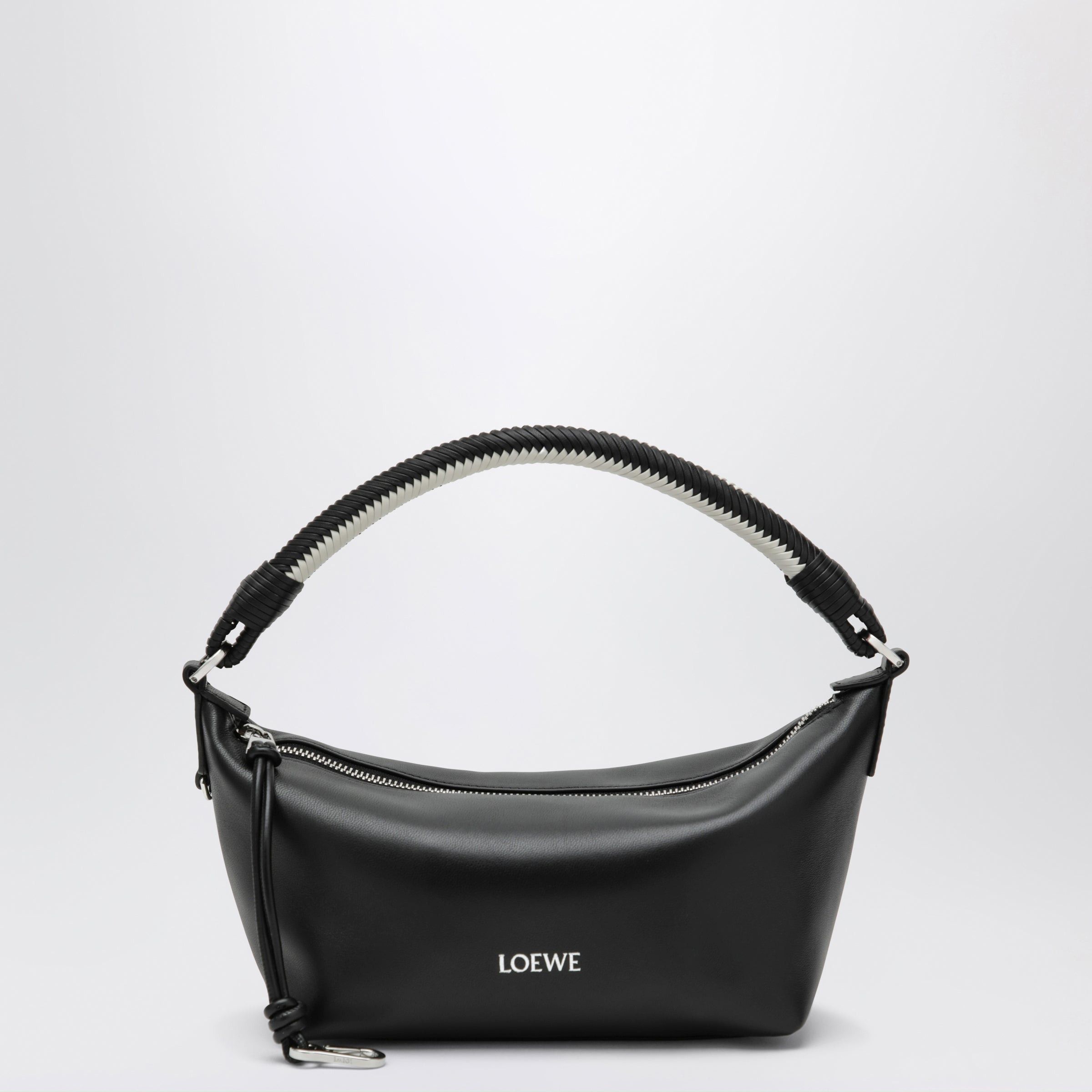 Loewe Loewe Cala Mini Bag In Soft Nappa Lambskin Black And White Size ONE SIZE - 1 Thumbnail