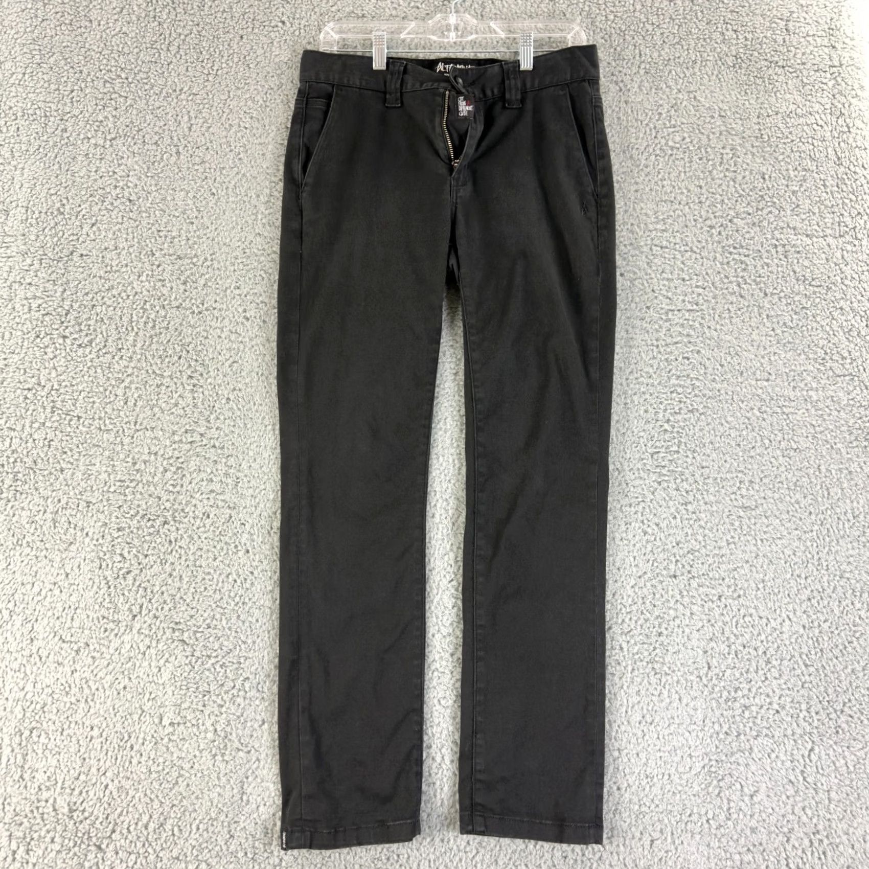 Altamont Altamont A 1969 Chino Pants Mens 30 Black Flat Front Slim Straight Casual Size US 30 / EU 46 - 5 Thumbnail
