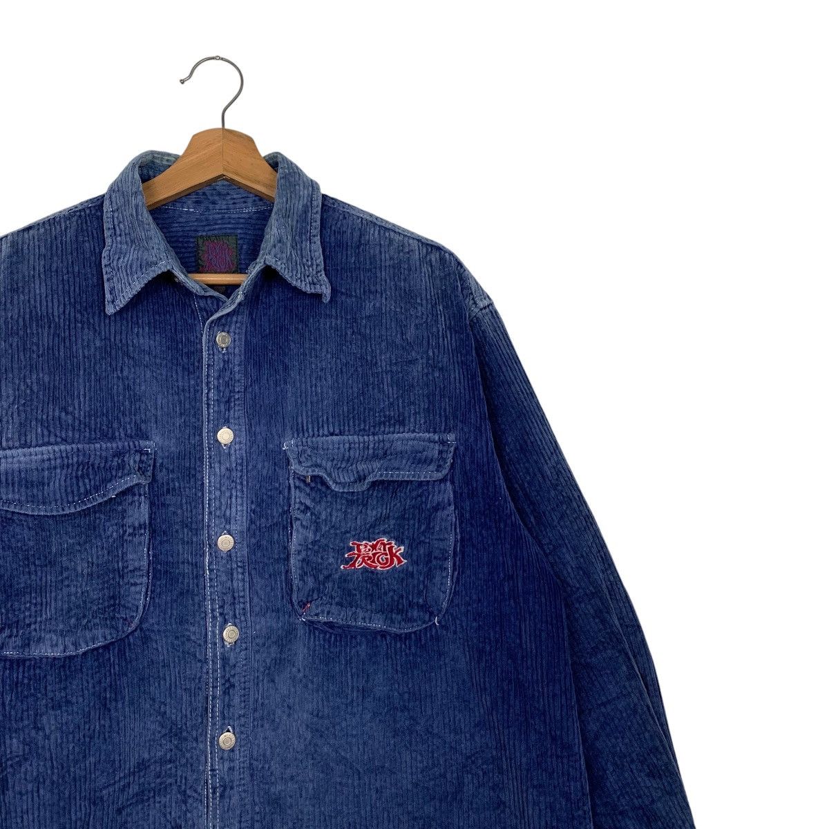 Vintage 90's POWER TRICK Skater Corduroy Flannel Jacket #2713-C122 Size US M / EU 48-50 / 2 - 5 Thumbnail