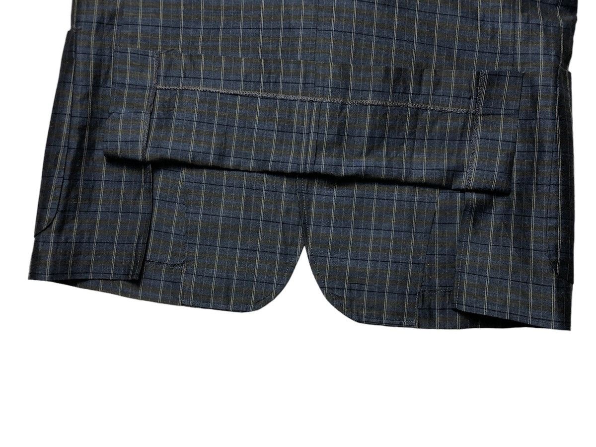 Vintage Lanvin vintage unlined checkered linen/cotton blazer Size 50R - 5 Thumbnail