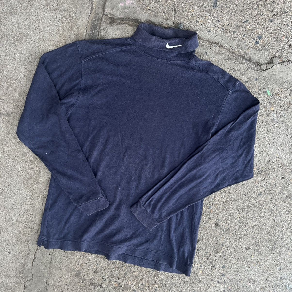 Nike × Vintage 90s Vintage Nike Turtleneck Sweater Size US S / EU 44-46 / 1 - 3 Thumbnail