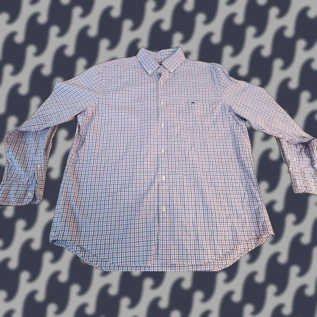 Vineyard Vines Vineyard Vines Tucker Shirt Classic Fit Blue Pink Checkered XL Mens Long Sleeve Button-Up Shirt Size US XL / EU 56 / 4 - 1 Thumbnail
