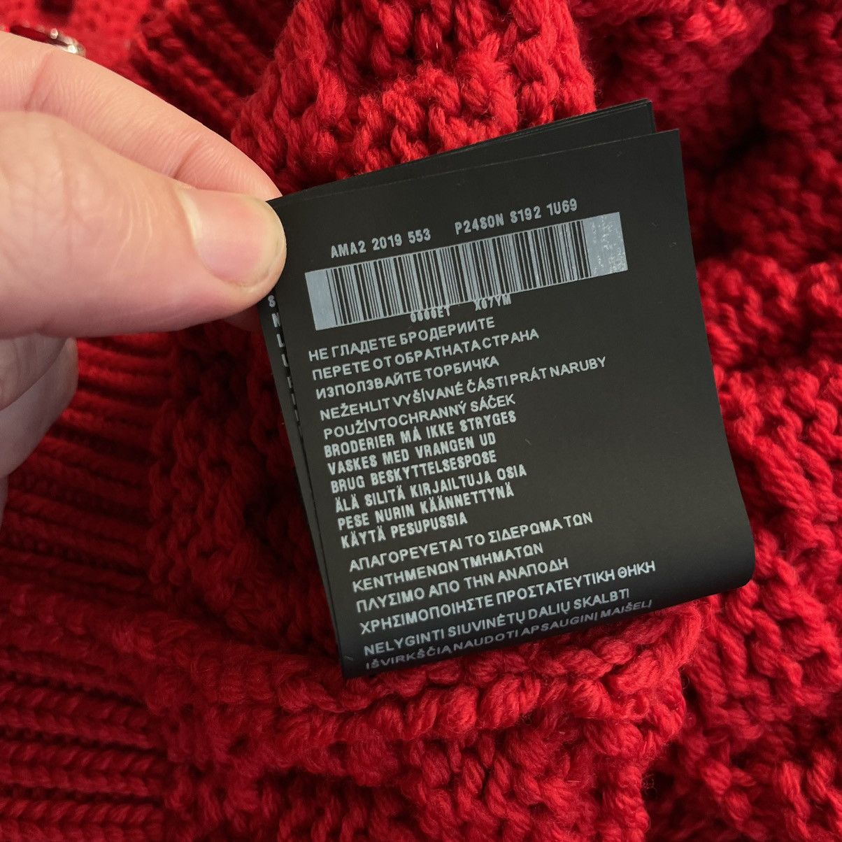 Prada Prada Crystal Embellished Wool Knit Sweater Red Limited Size S / US 4 / IT 40 - 22 Thumbnail