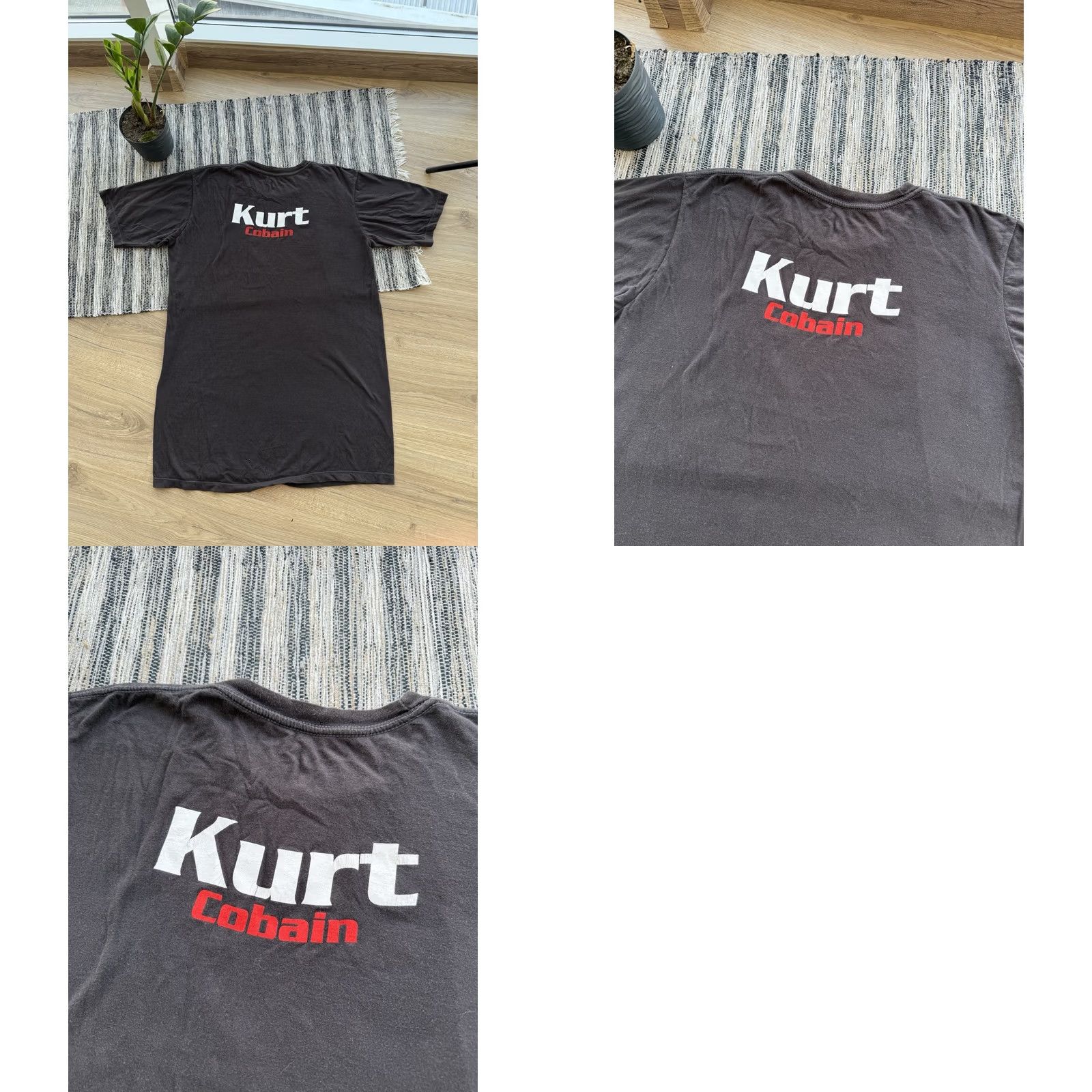 Vintage Kurt Cobain Nirvana Vintage T-Shirt 90s Band Tees Rock T-shirt M Black Cotton Logo Short Sleeve Mens Size M-L Size US M / EU 48-50 / 2 - 8 Thumbnail