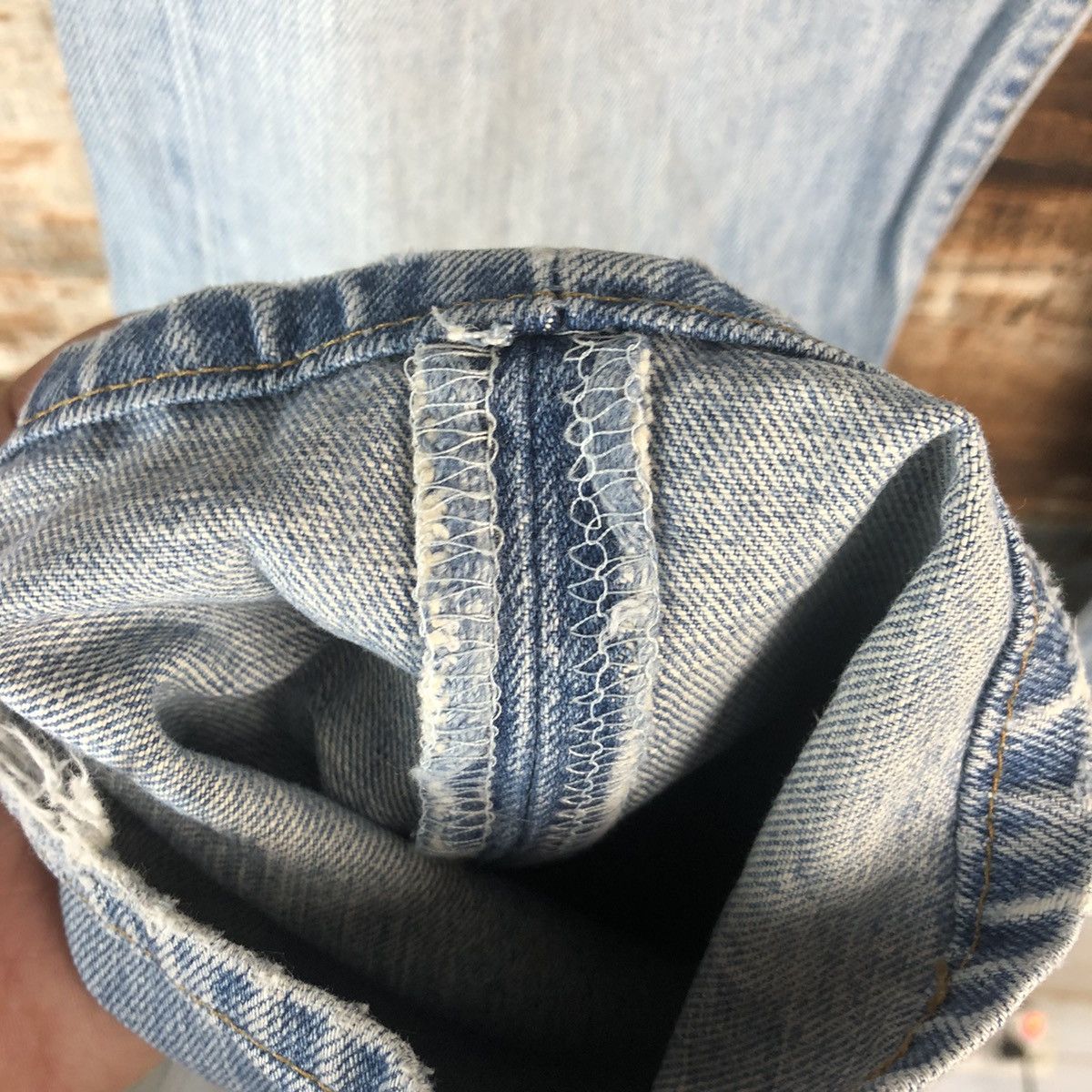 Levi's DLL Levis 501 Ripped distressed faded Blue Denim Pants #C002 Size US 30 / EU 46 - 11 Thumbnail