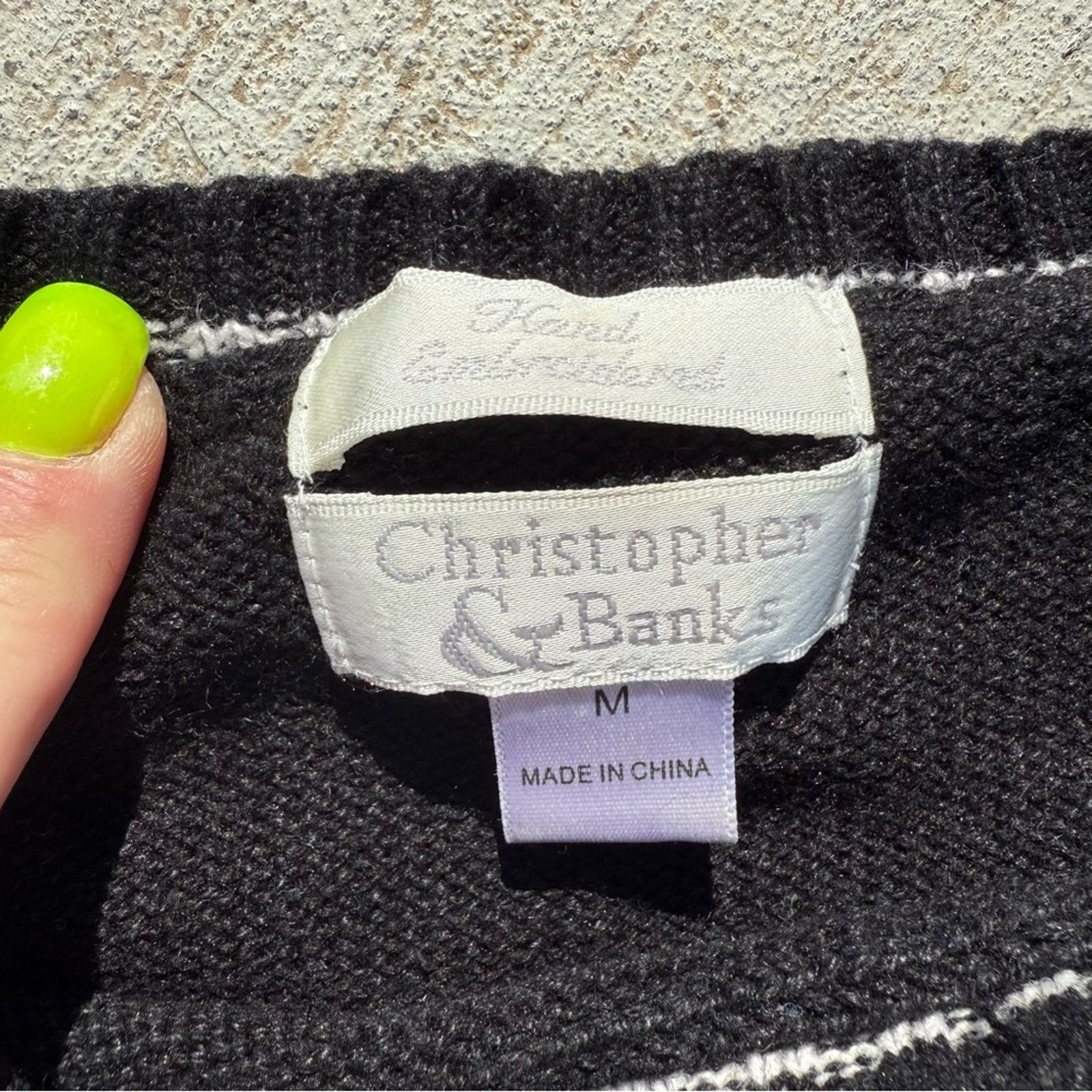 Vintage Y2K Black Coffee Cup Embroidered Crew Neck Sweater MEDIUM Size M / US 6-8 / IT 42-44 - 4 Thumbnail