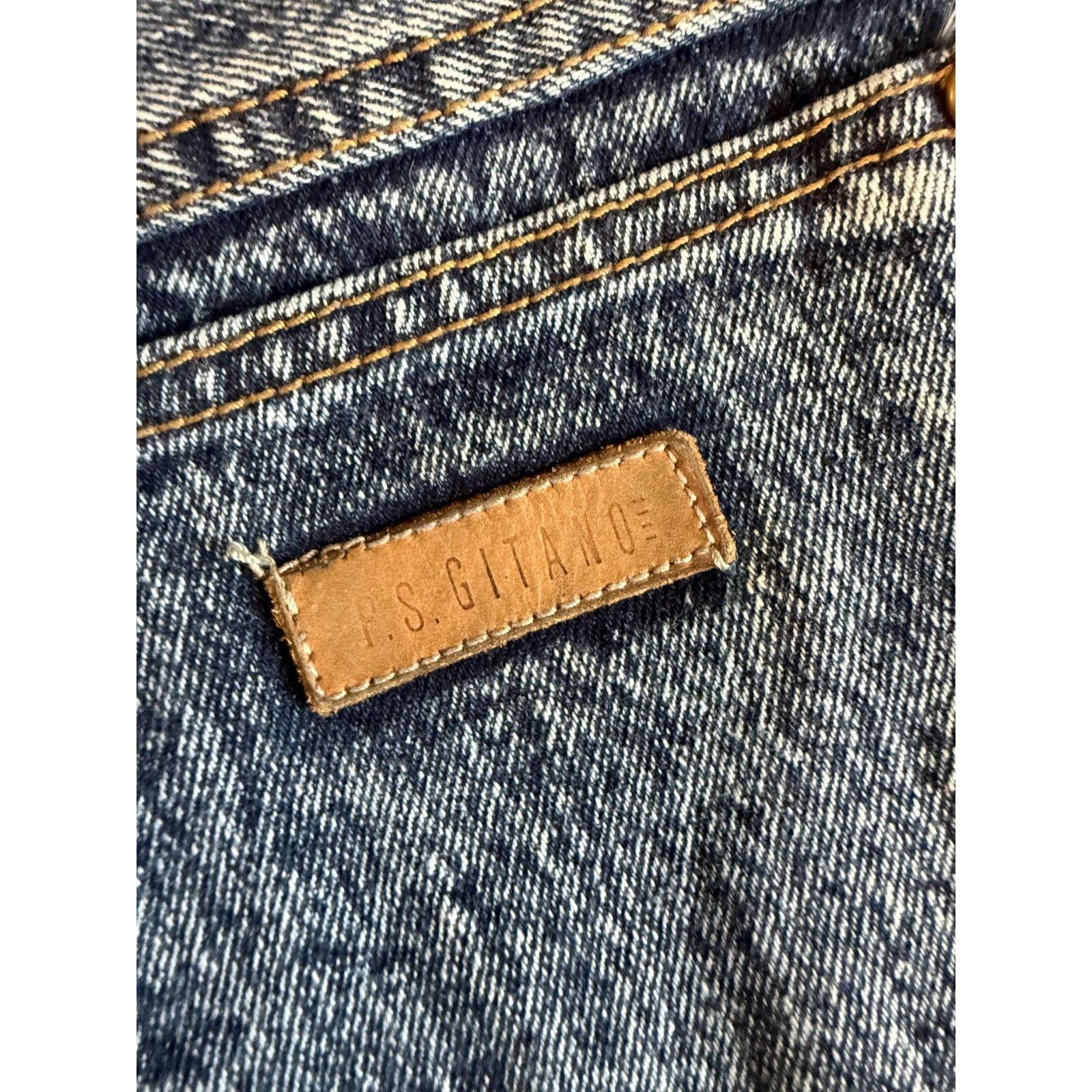 Other Vintage PS Gitano Womens High Waisted Tapered Jeans 14 Long Size 36" / US 14 / IT 50 - 7 Thumbnail