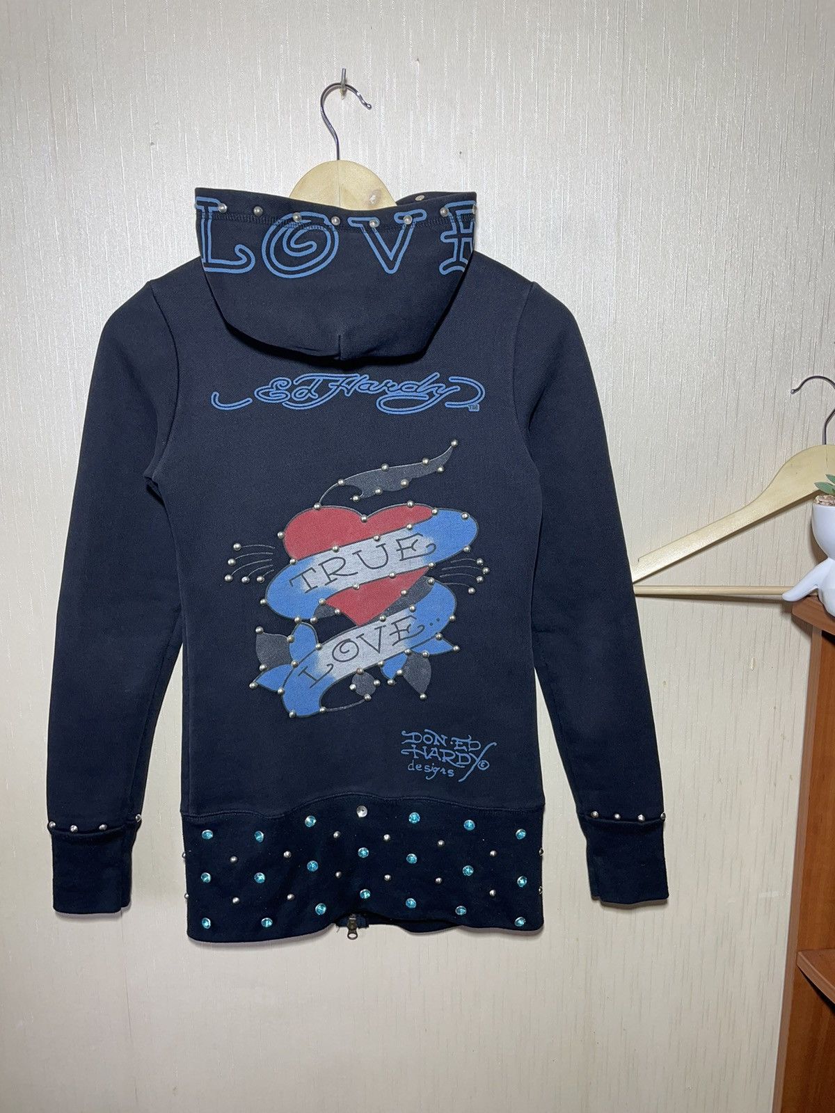 Ed Hardy × Vintage Ed hardy vintage streetwear hoodie 90s Size M / US 6-8 / IT 42-44 - 2 Thumbnail