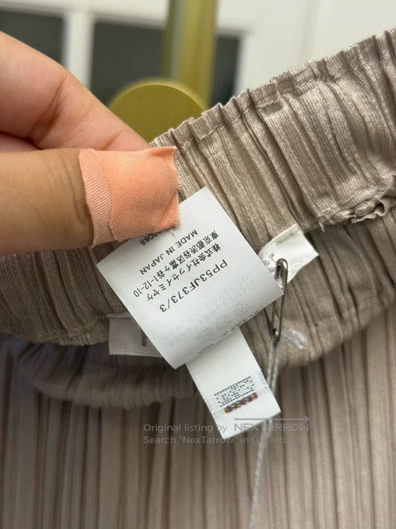 Issey Miyake Issey Miyake Beige Wide - Leg Pants Size 31" - 5 Thumbnail