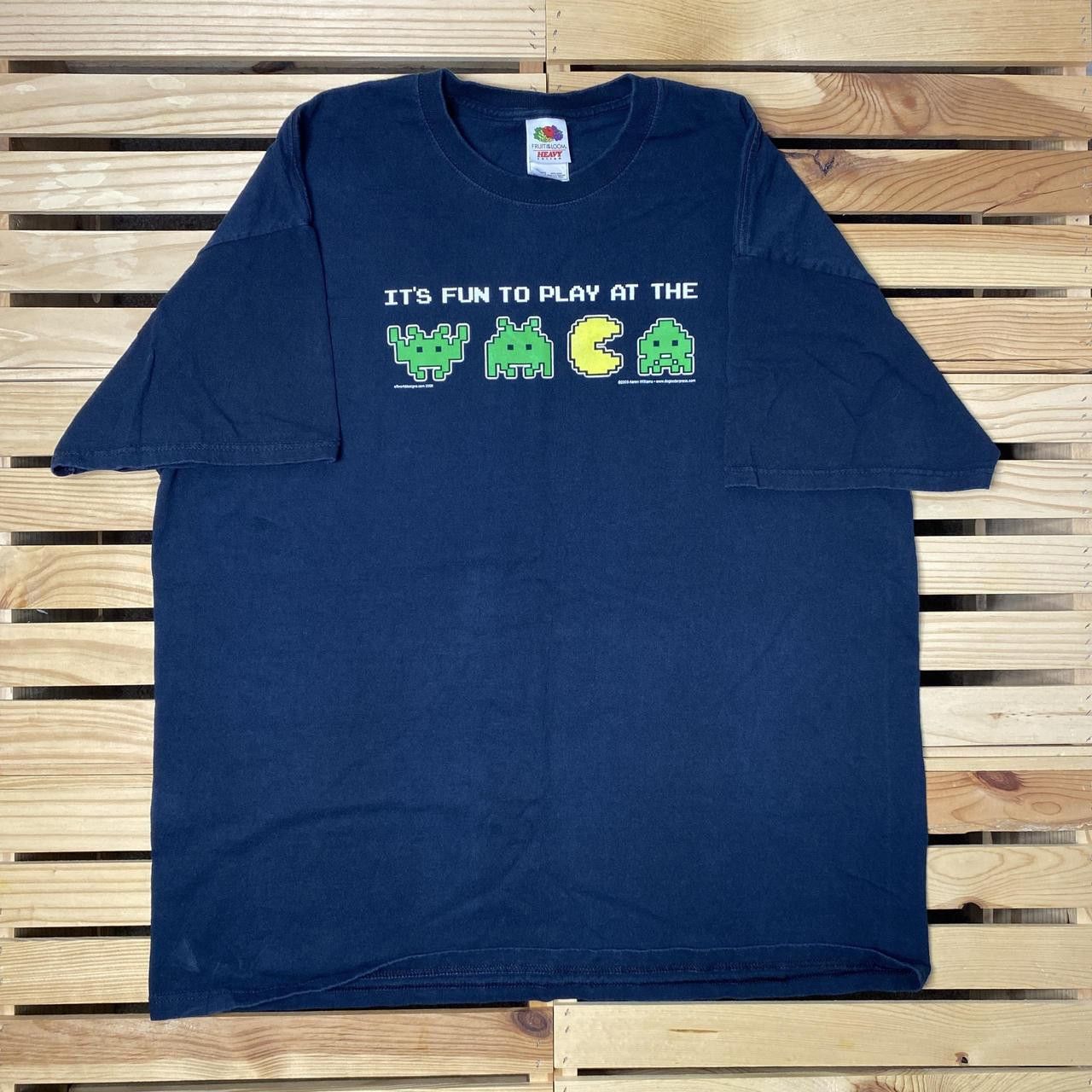 Fruit Of The Loom Vintage Pacman x YMCA Black Video Game Gym Tee Size 2XL Size US XXL / EU 58 / 5 - 1 Thumbnail