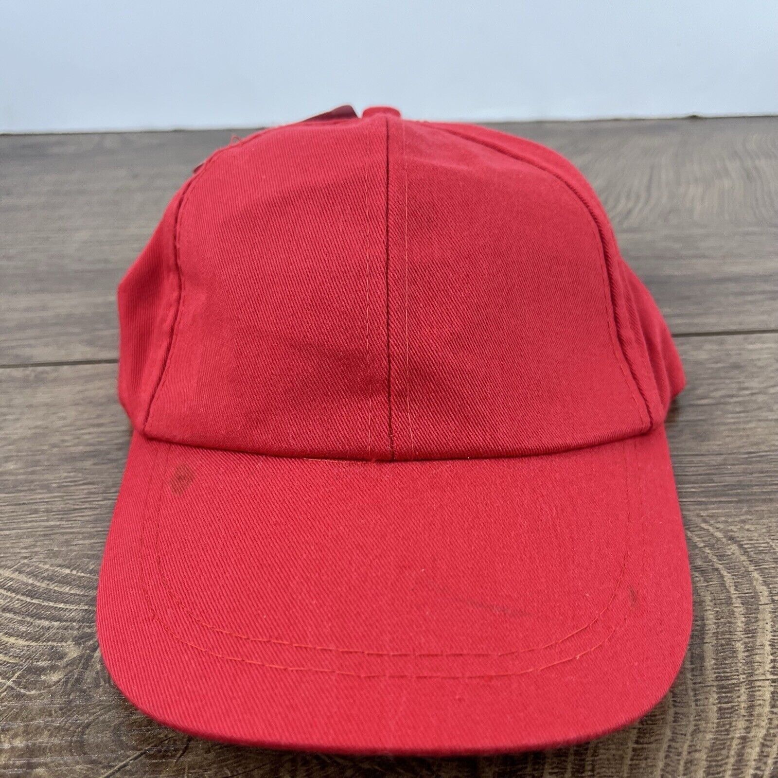 Other Plain Red Hat Baseball Hat Red Adjustable Hat Red Adult Size Size ONE SIZE - 2 Thumbnail
