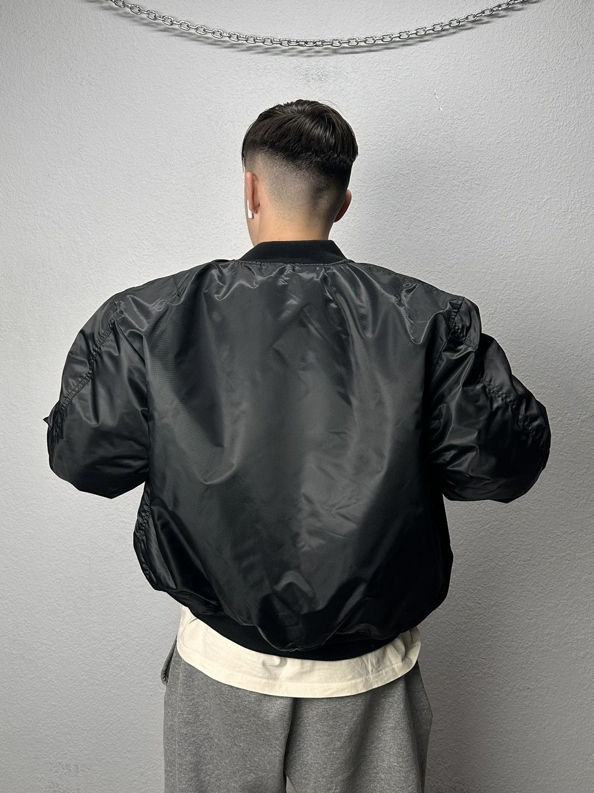14th Addiction Japan Jacket Mil-tec Black MA-1 bomber Japan Goa Opium Y2K Size US M / EU 48-50 / 2 - 12 Thumbnail