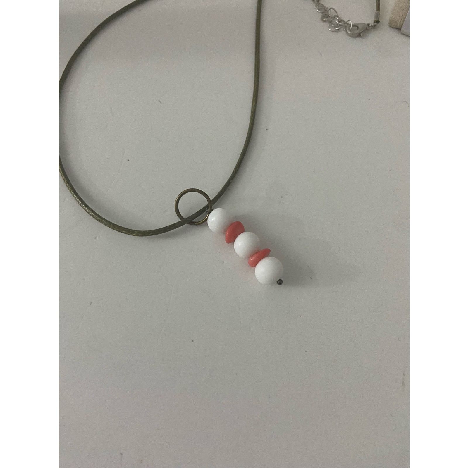 Handmade agate and shell pendant necklace Size ONE SIZE - 4 Thumbnail