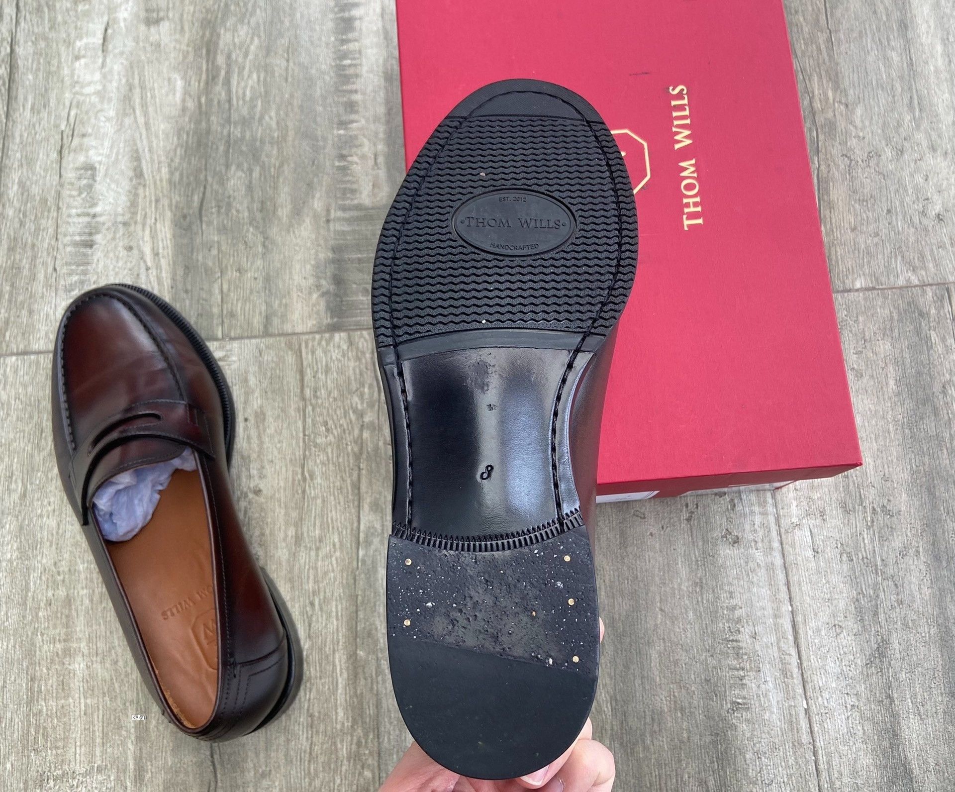 Japanese Brand Thom Wills Leather Slip-On Loafers Size US 8 / EU 41 - 6 Thumbnail
