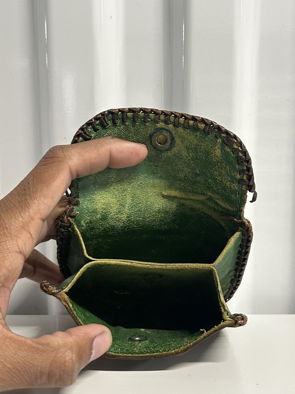 If Six Was Nine × Le Grande Bleu (L.G.B.) × Vintage Handmade alligator wallet Size ONE SIZE - 3 Thumbnail