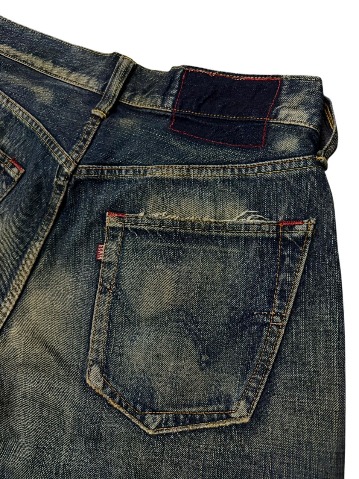 Edwin Vintage 00s Edwin 504 Japan, Vintage Faded Denim Jeans | W34 Size US 34 / EU 50 - 8 Thumbnail