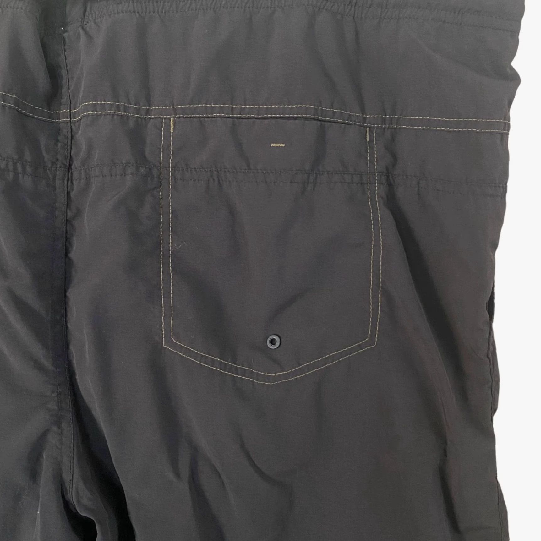 Vintage REI Cargo Hiking Shorts Mens 2XL Gray Nylon Belted Lined Pockets Rip Stop Utility Cargo Pro Size US 39 - 7 Thumbnail
